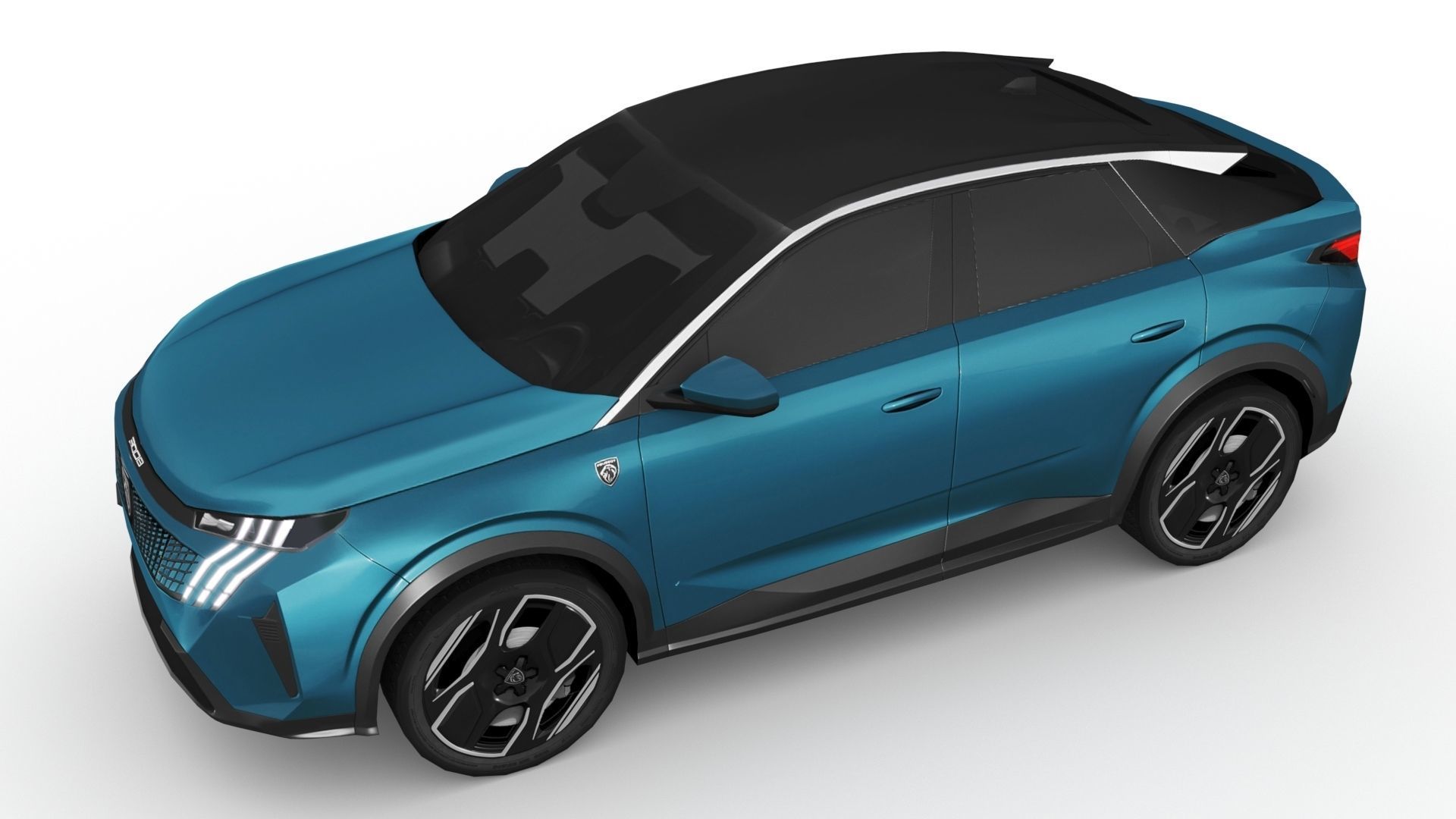 Peugeot e-3008 2024 Low-poly 3D model_6