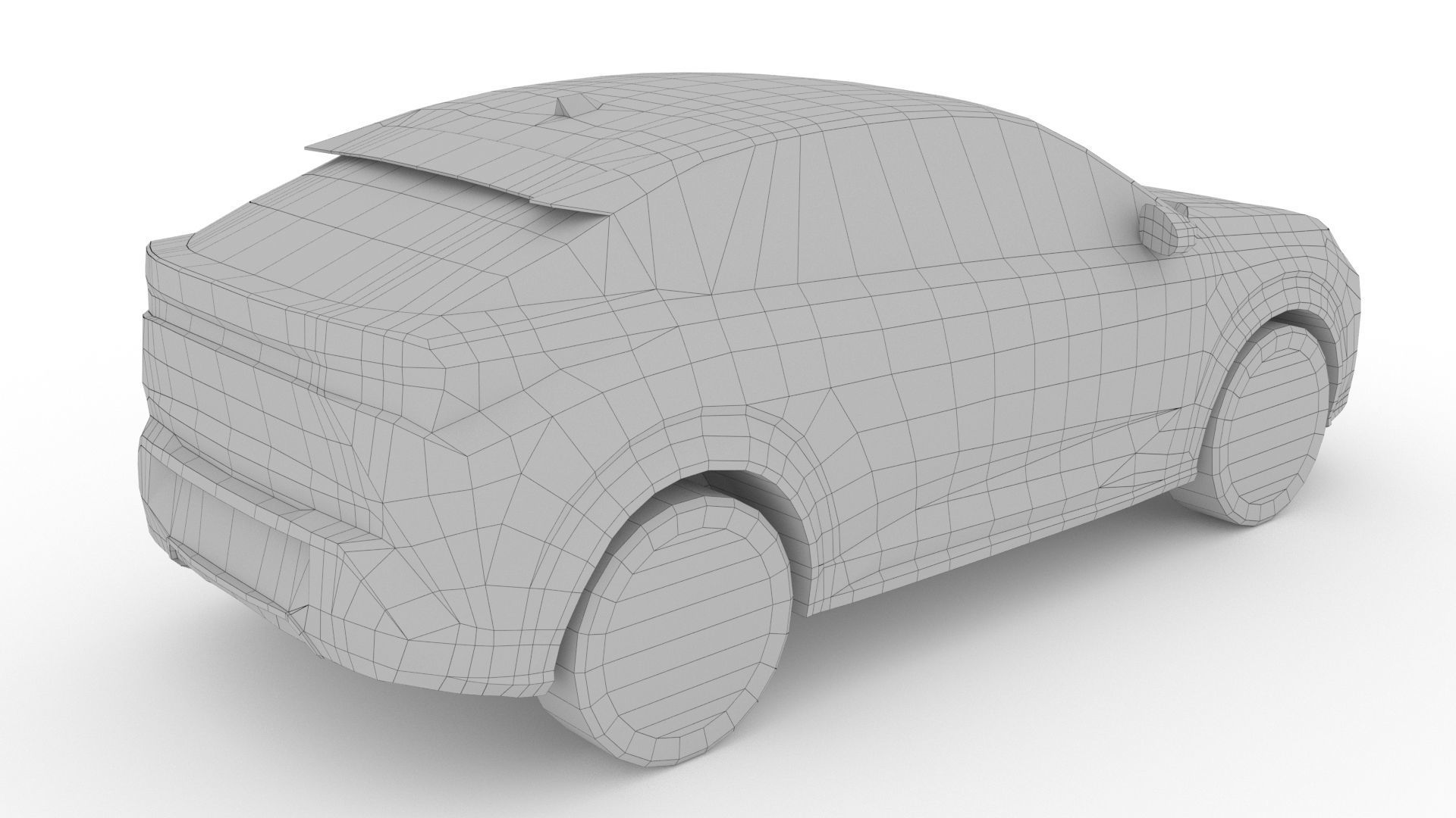 Peugeot e-3008 2024 Low-poly 3D model_9
