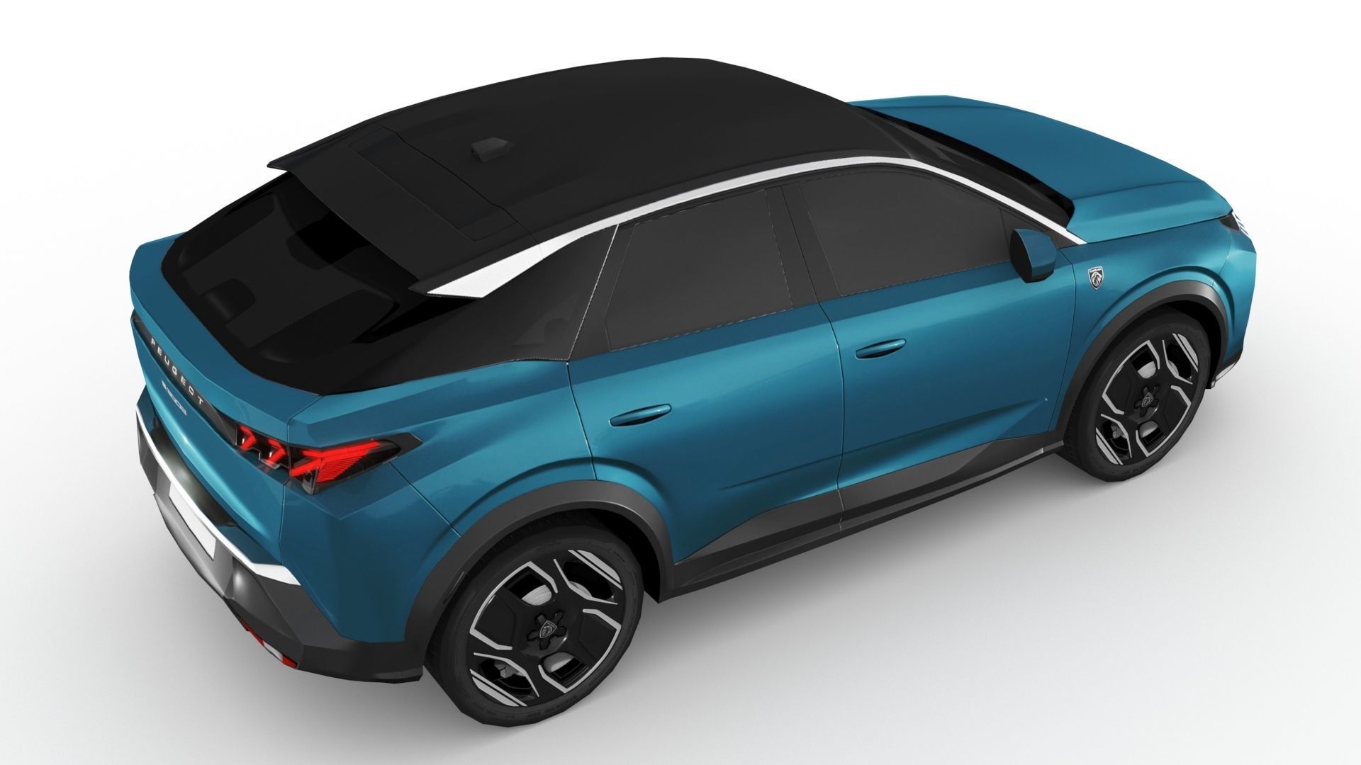 Peugeot e-3008 2024 Low-poly 3D model_7