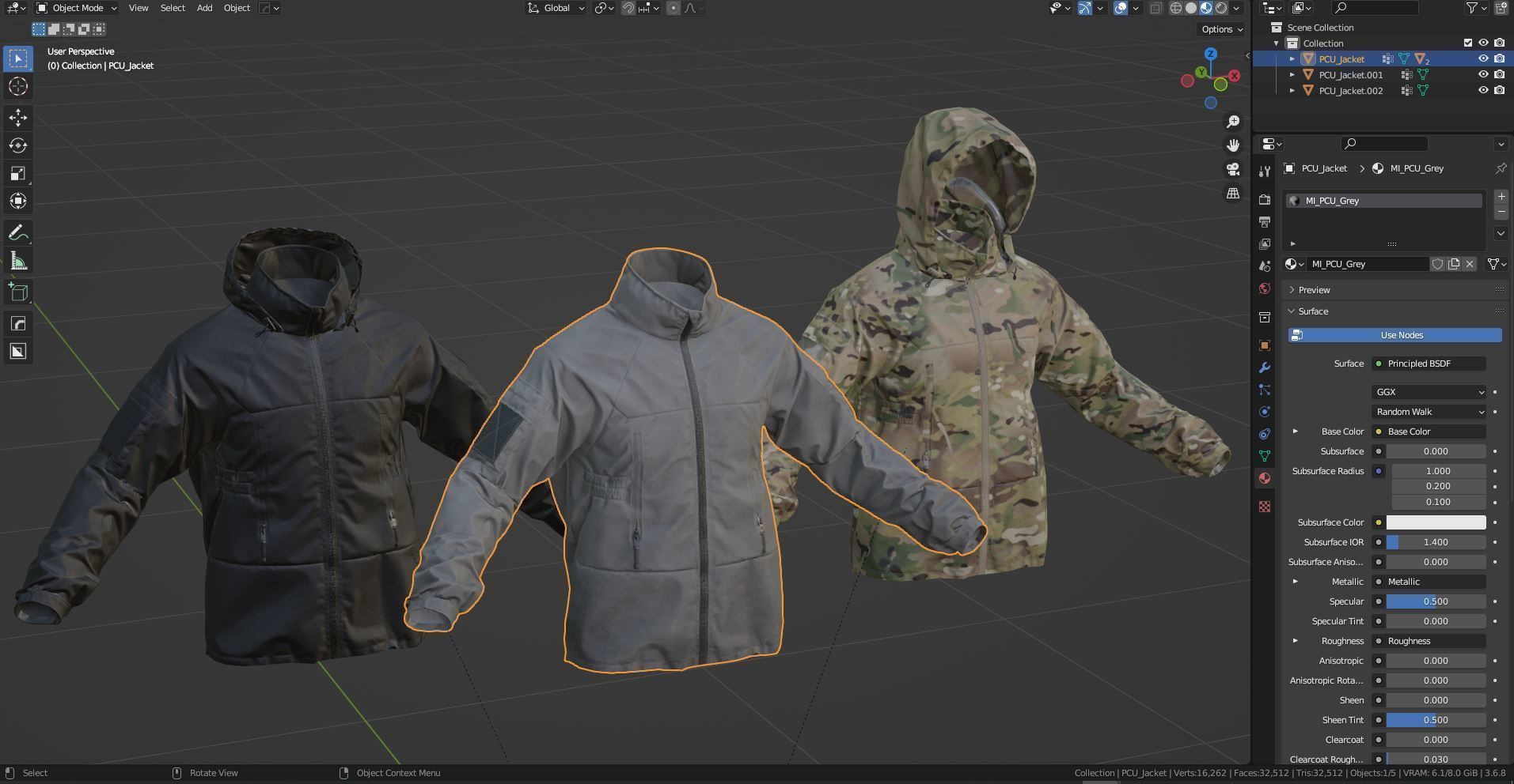 PCU L5 JACKET Low-poly 3D model_11