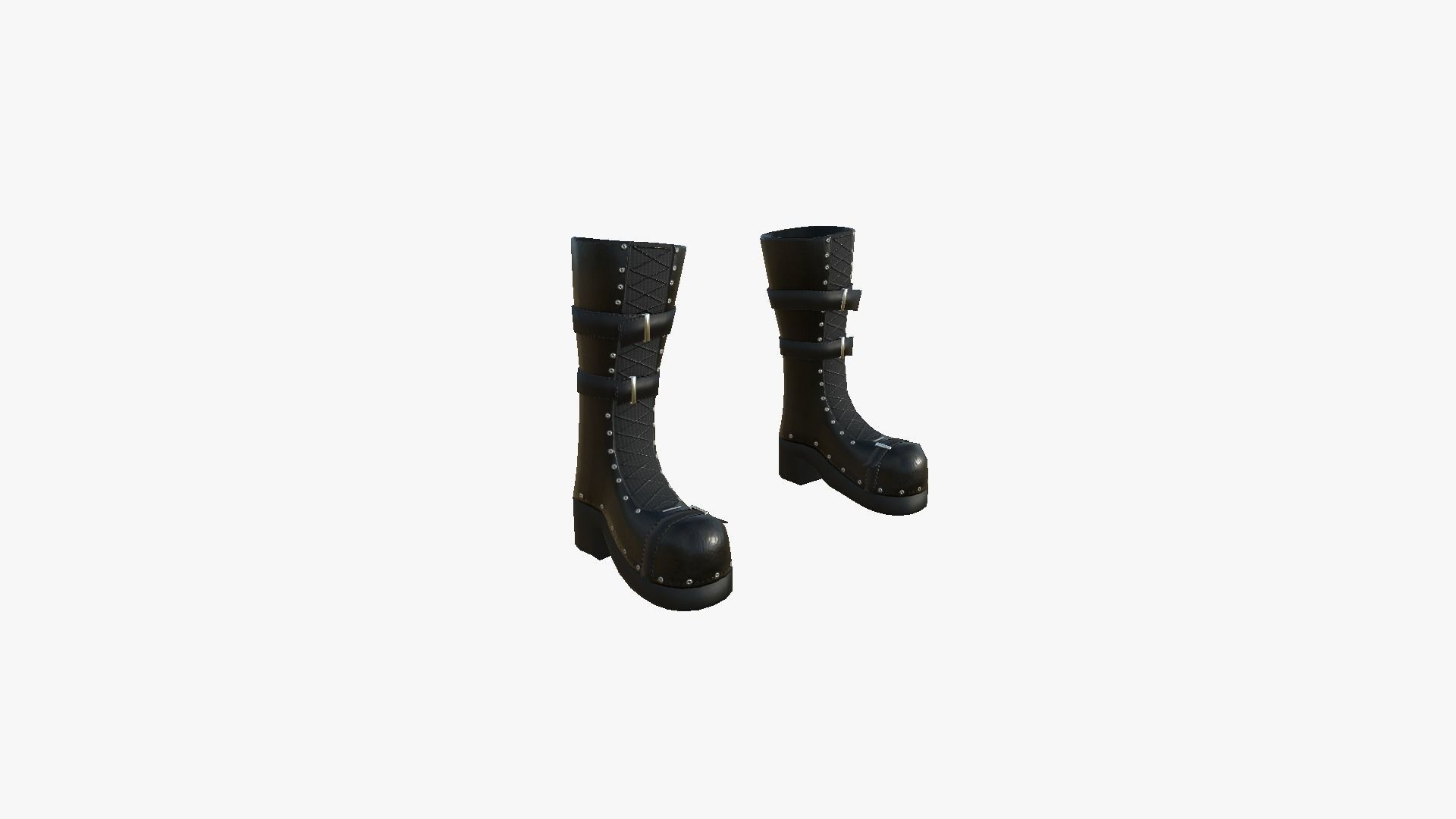 Female Witch Outfit A02 - Character Clothing Design Low-poly 3D model_10