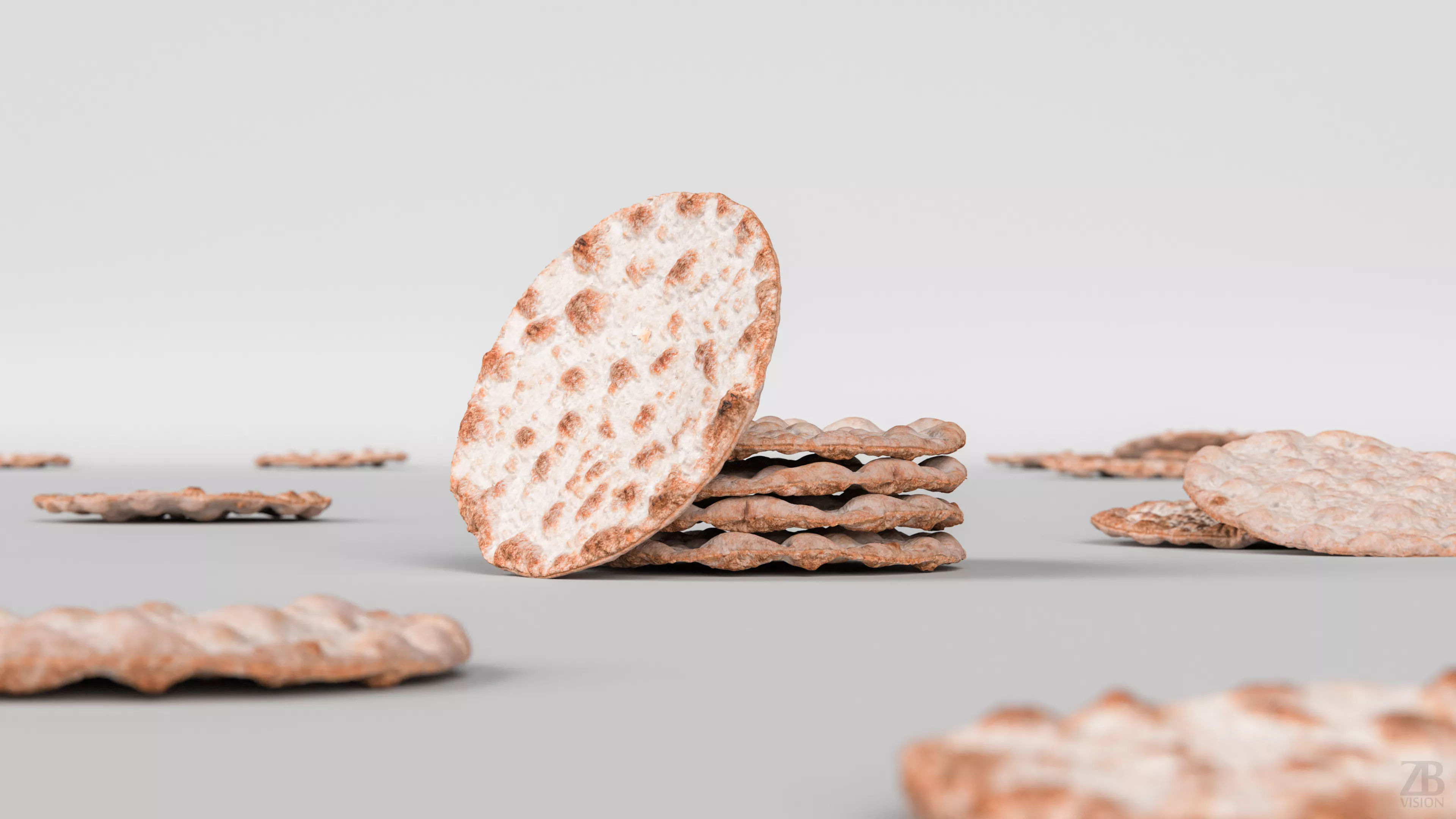 Crispbread 3D model_1