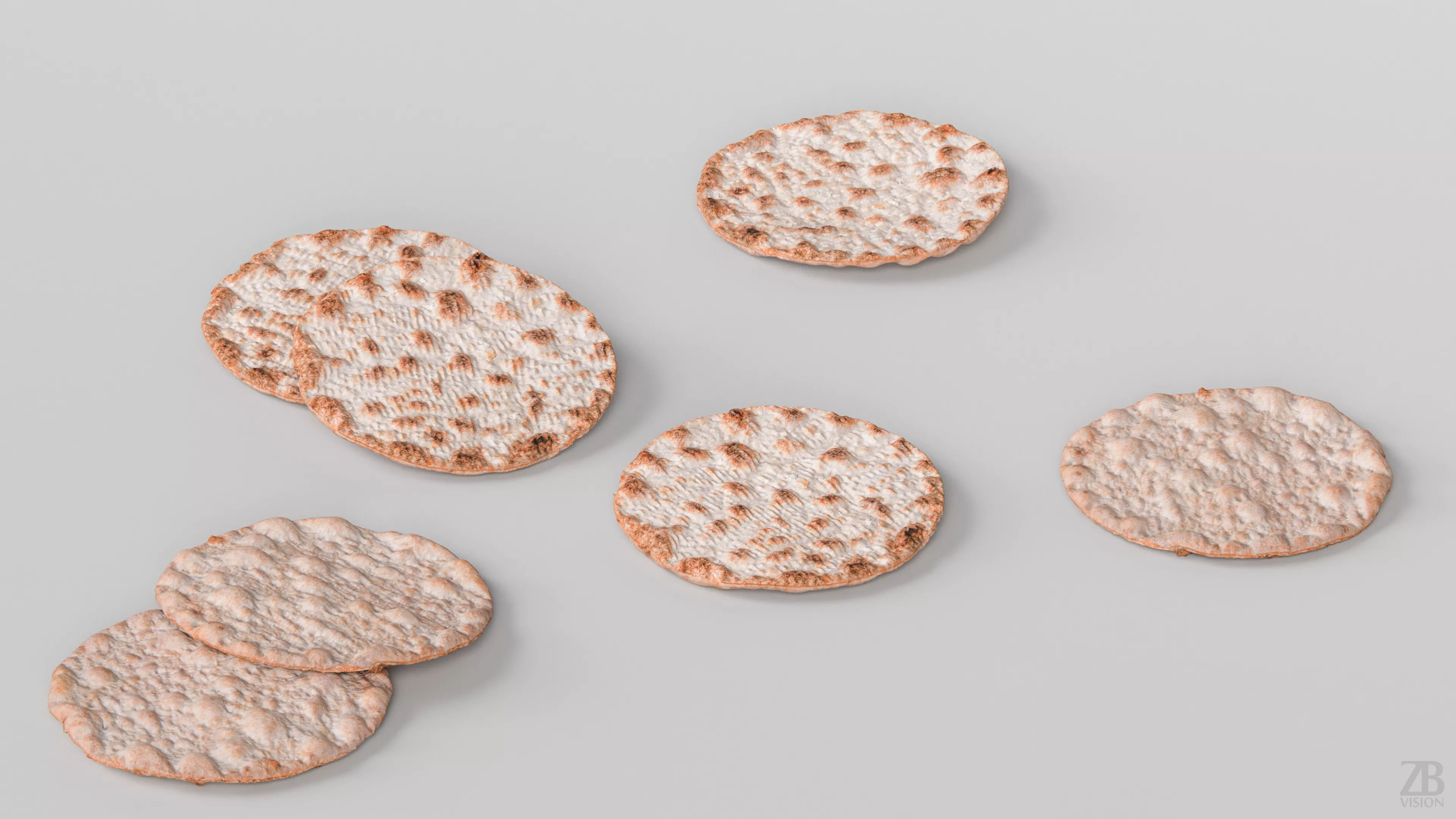 Crispbread 3D model_2