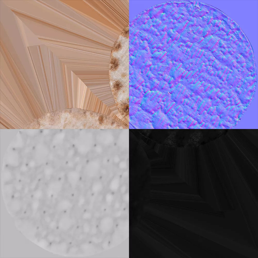 Crispbread 3D model_8