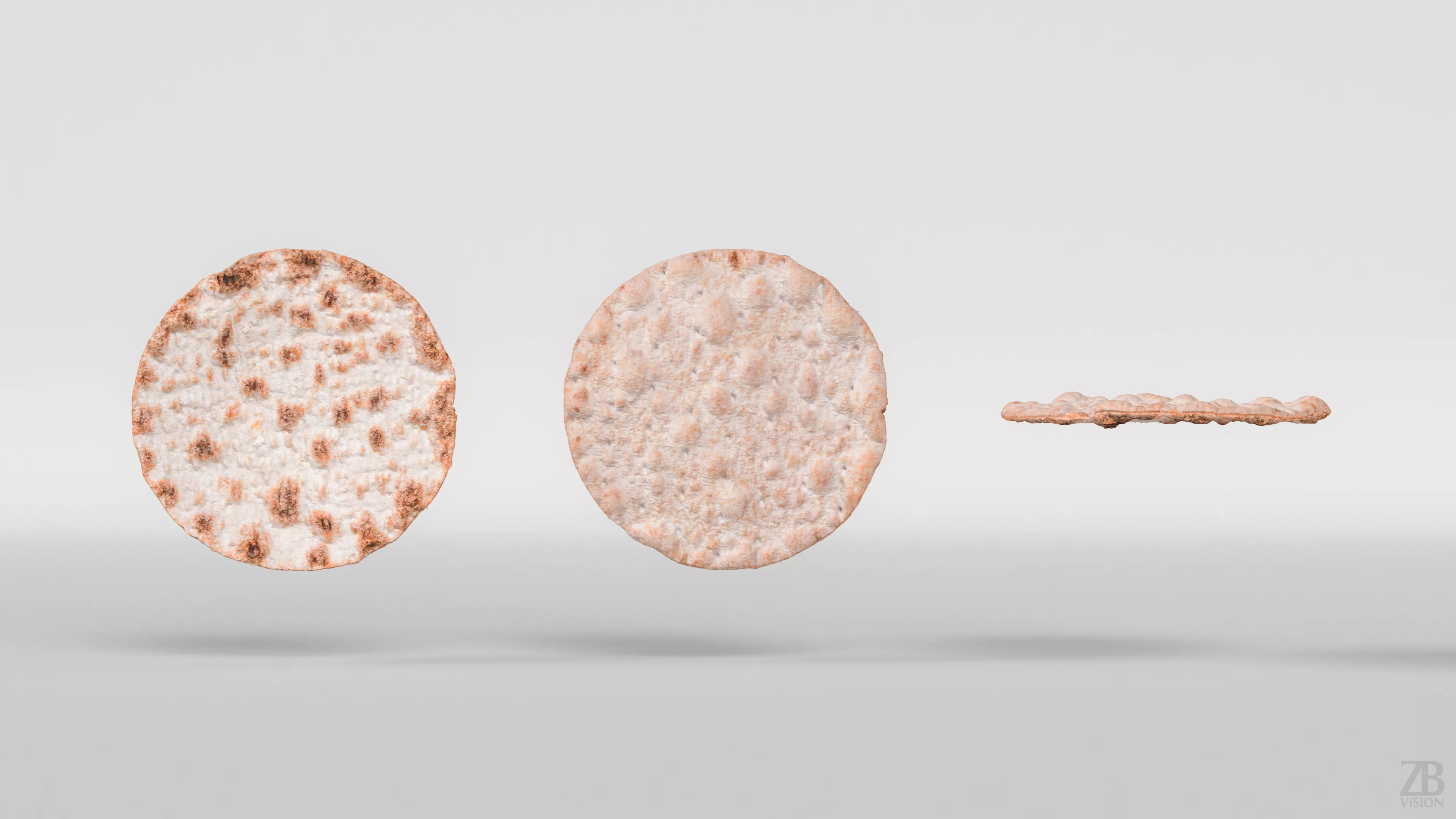 Crispbread 3D model_4
