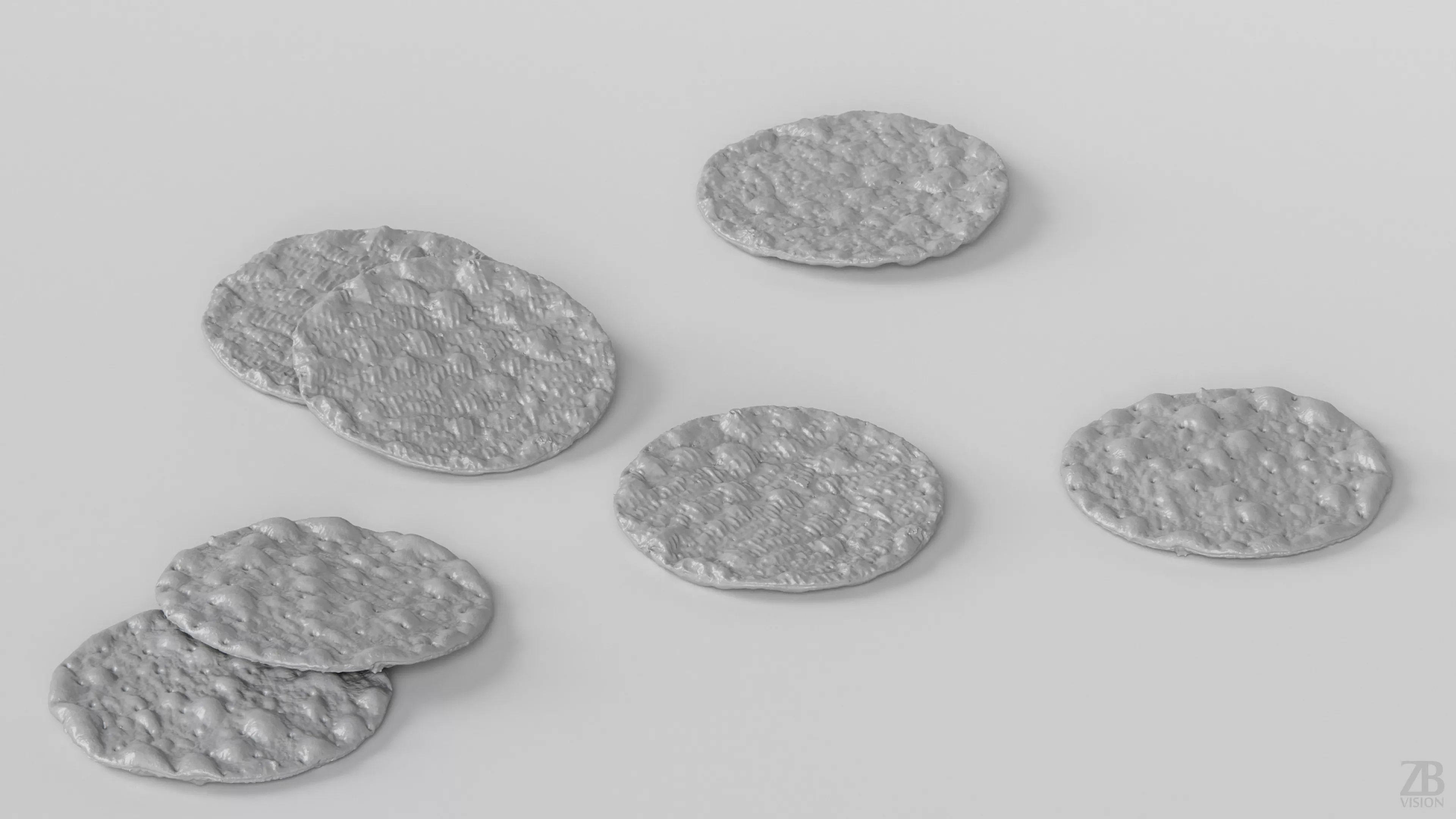 Crispbread 3D model_3