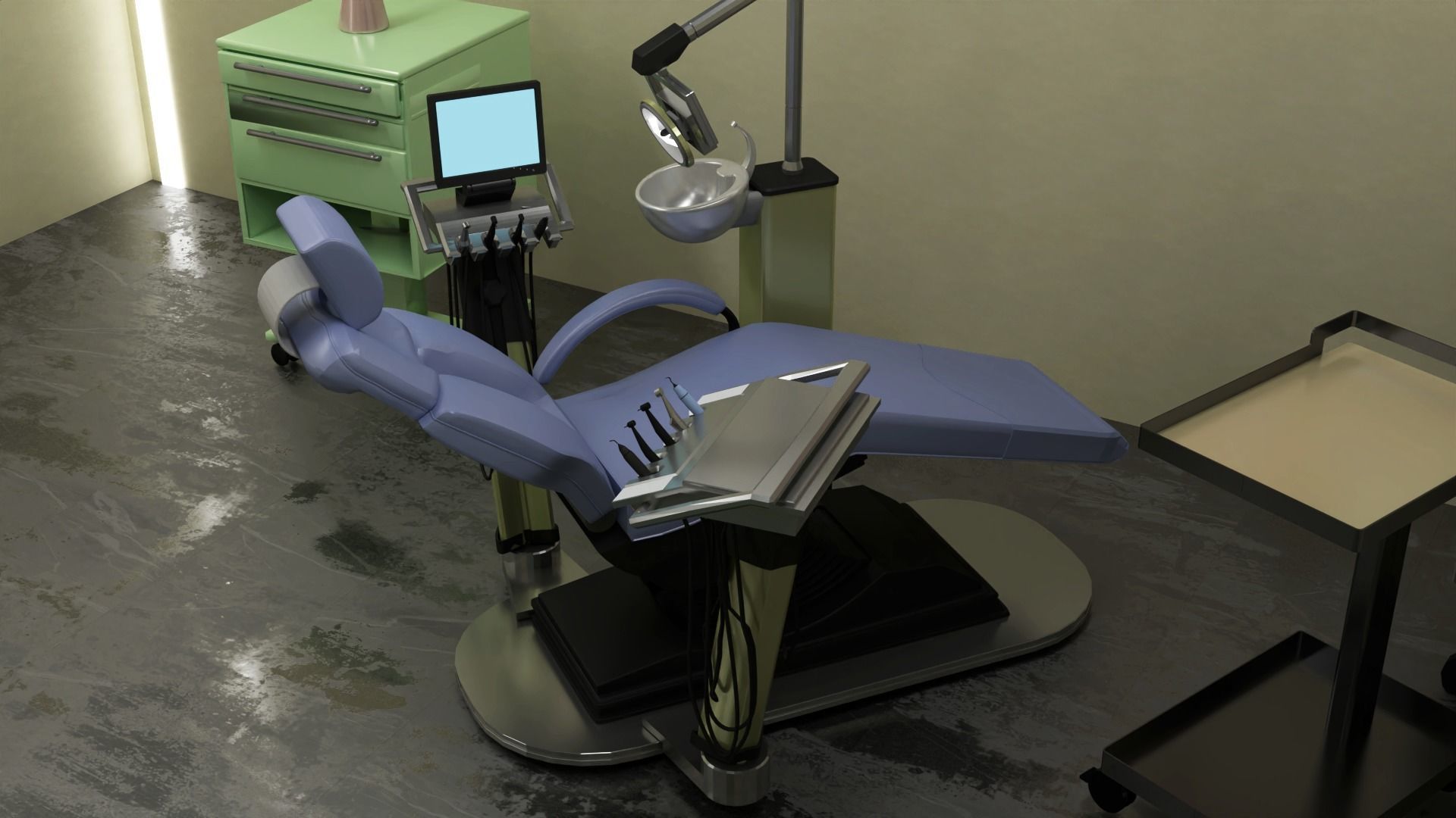 Dentist clinic 3D model_2