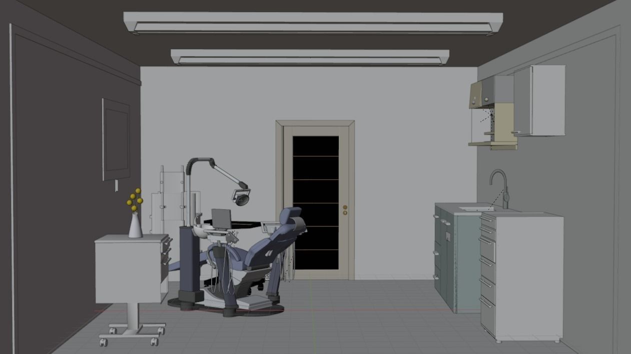 Dentist clinic 3D model_9