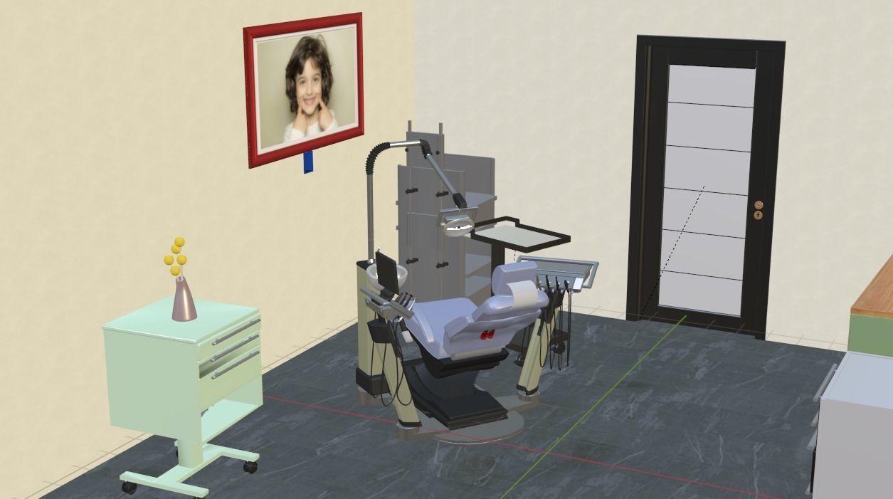 Dentist clinic 3D model_7