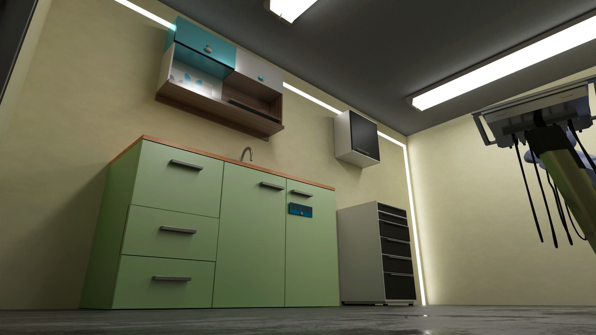 Dentist clinic 3D model_4