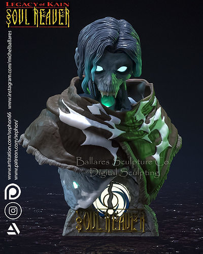 RAZIEL BUST BY CREATIVE GEEK MB 3D print model