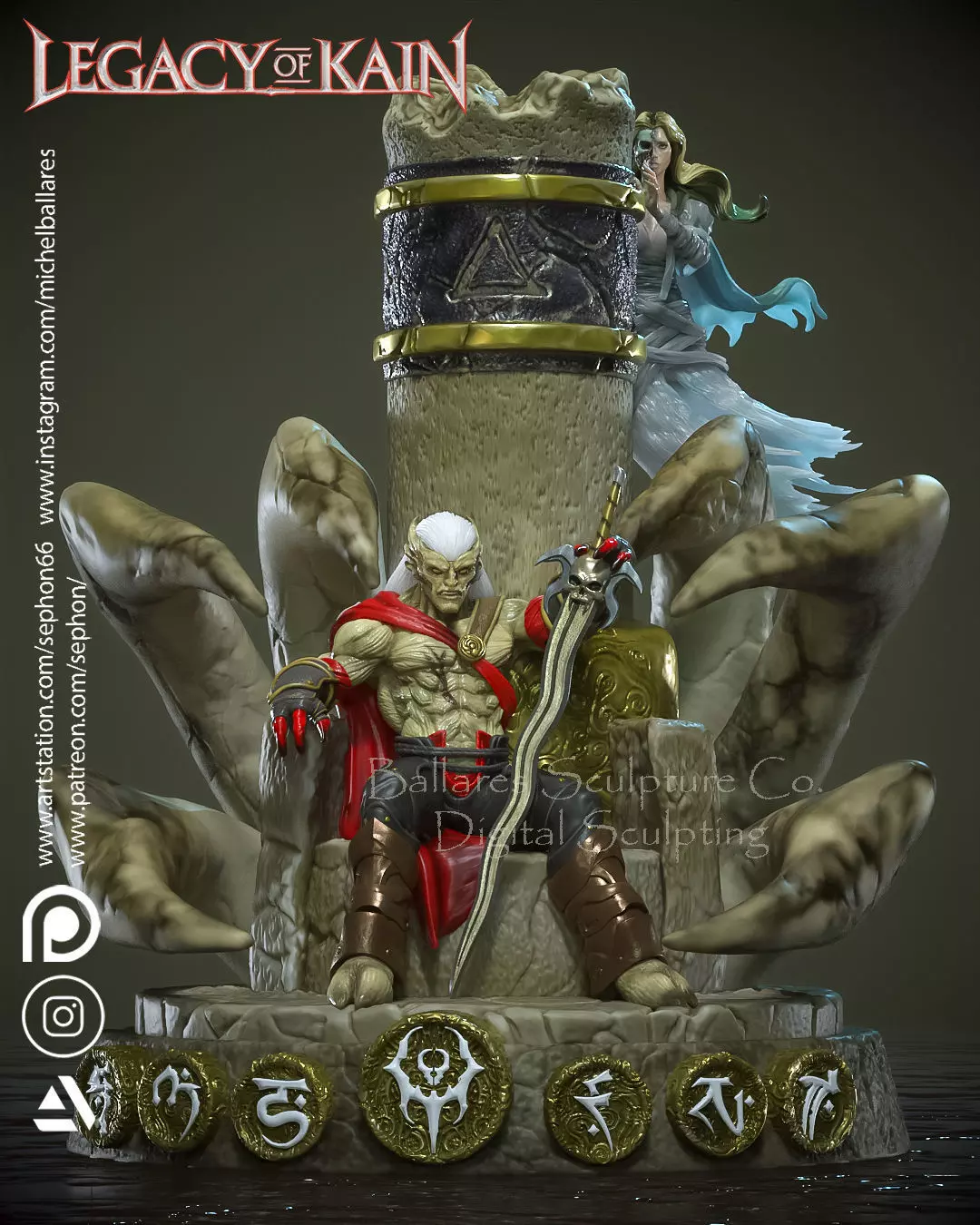 KAIN DIORAMA BY CREATIVE GEEK MB 3D print model_0