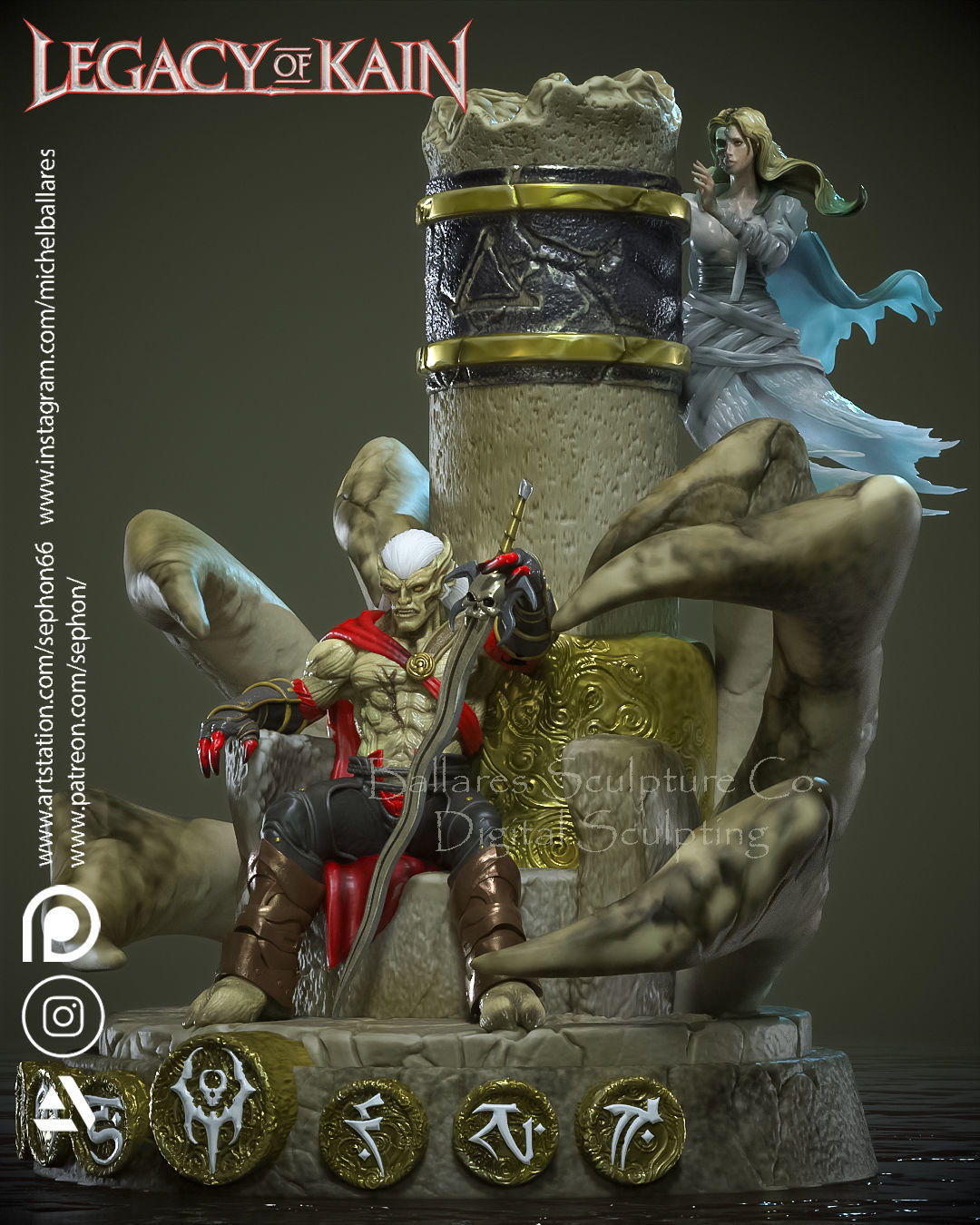 KAIN DIORAMA BY CREATIVE GEEK MB 3D print model_1