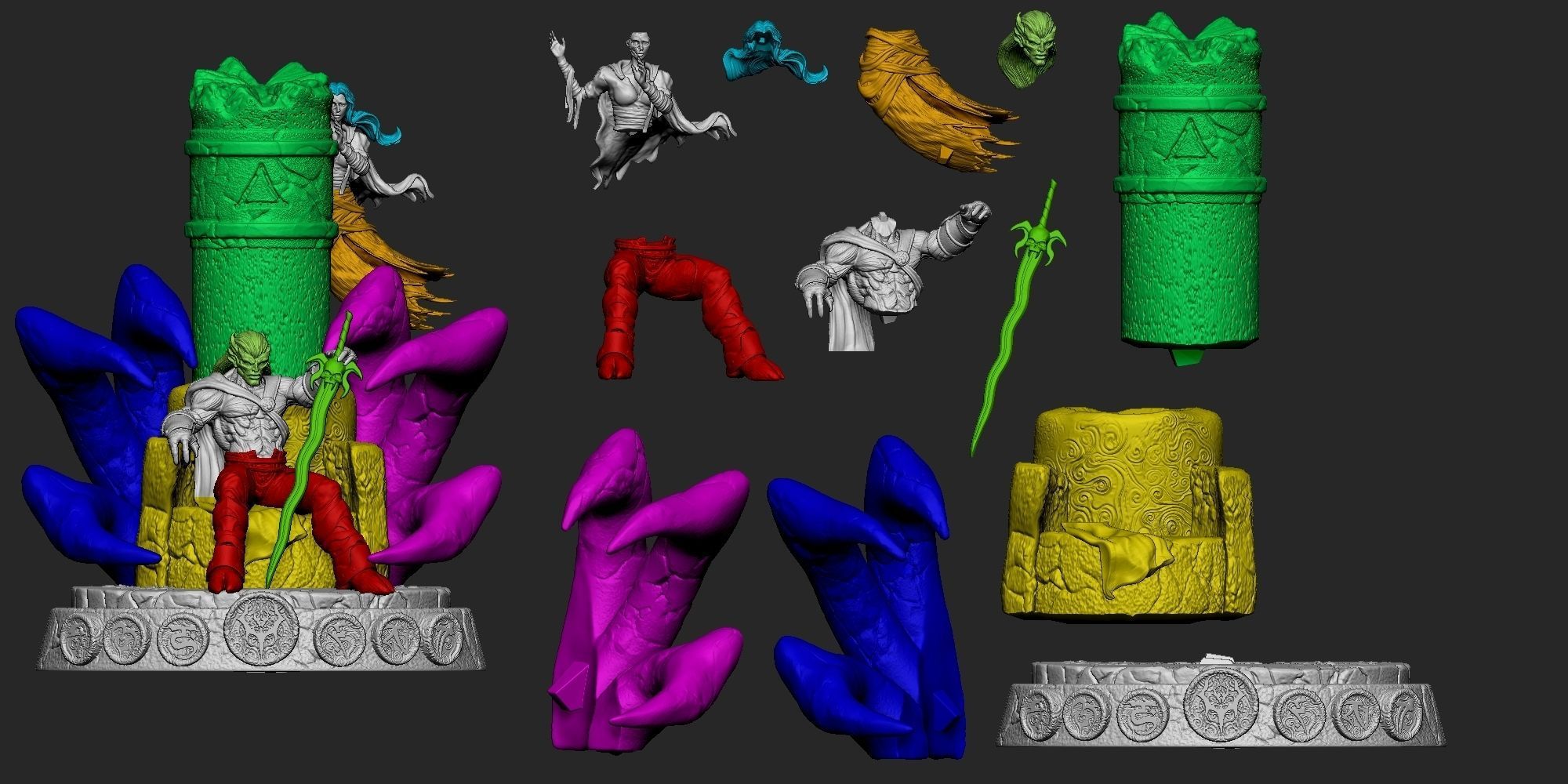 KAIN DIORAMA BY CREATIVE GEEK MB 3D print model_7