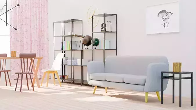 Living Room 3D model