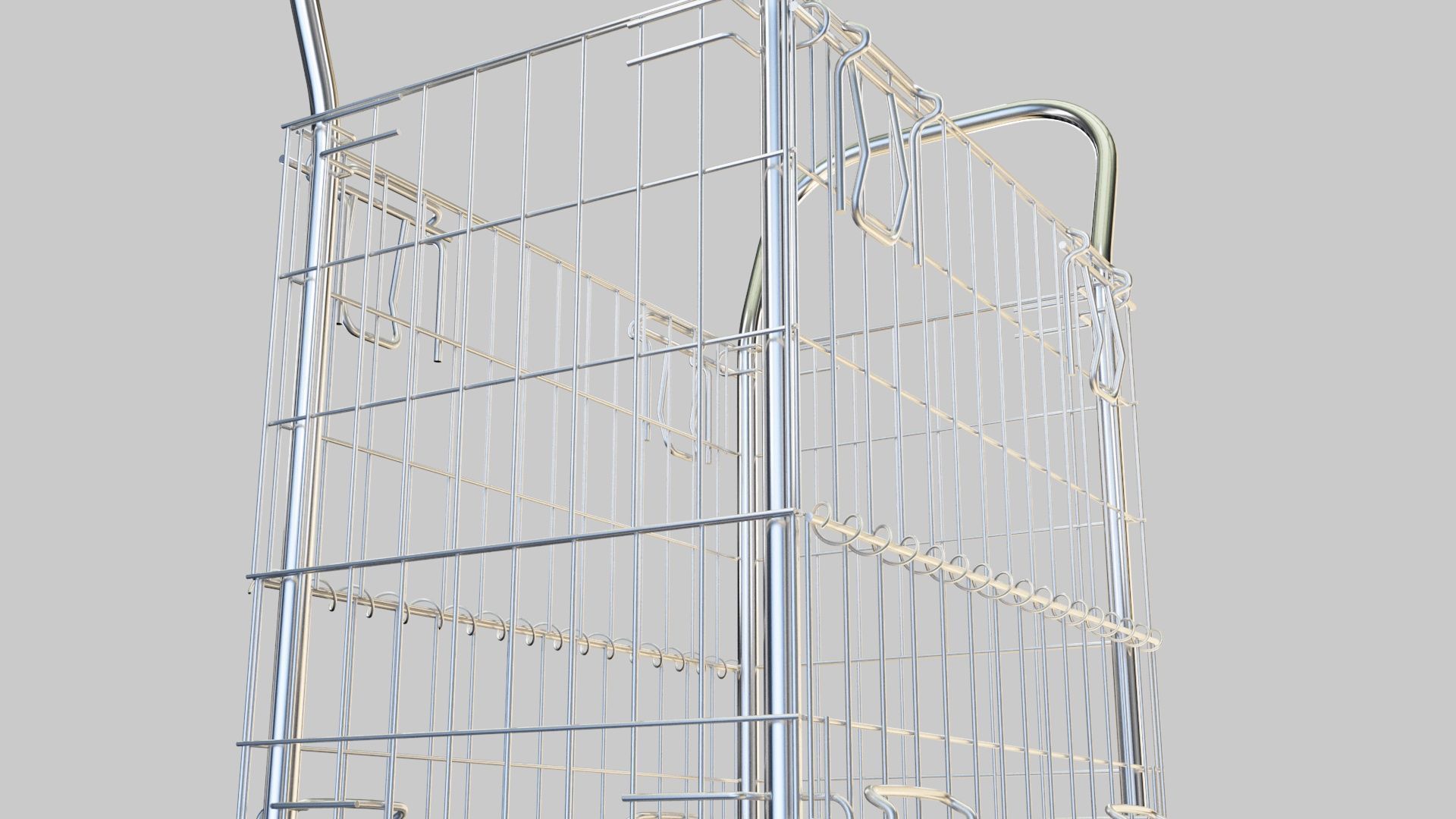 Mesh trolley 3D model_25