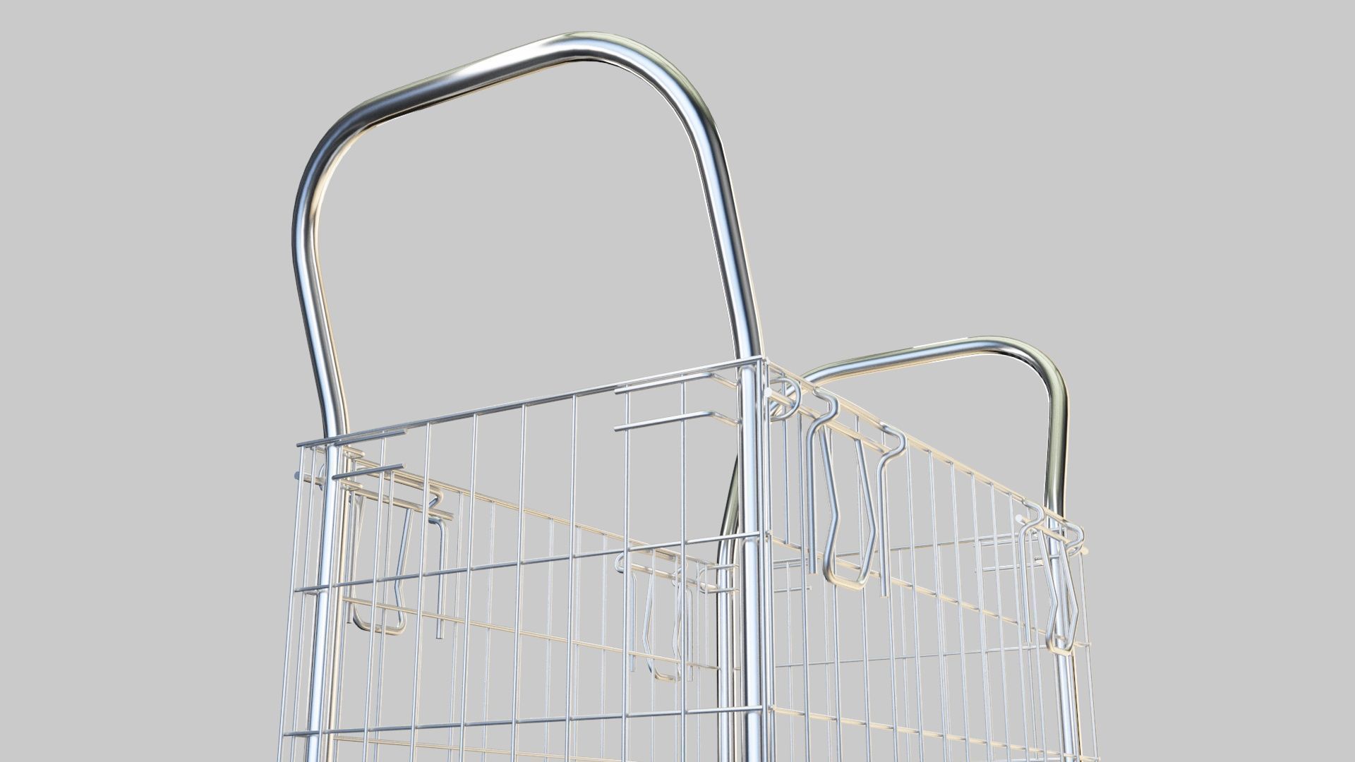 Mesh trolley 3D model_26