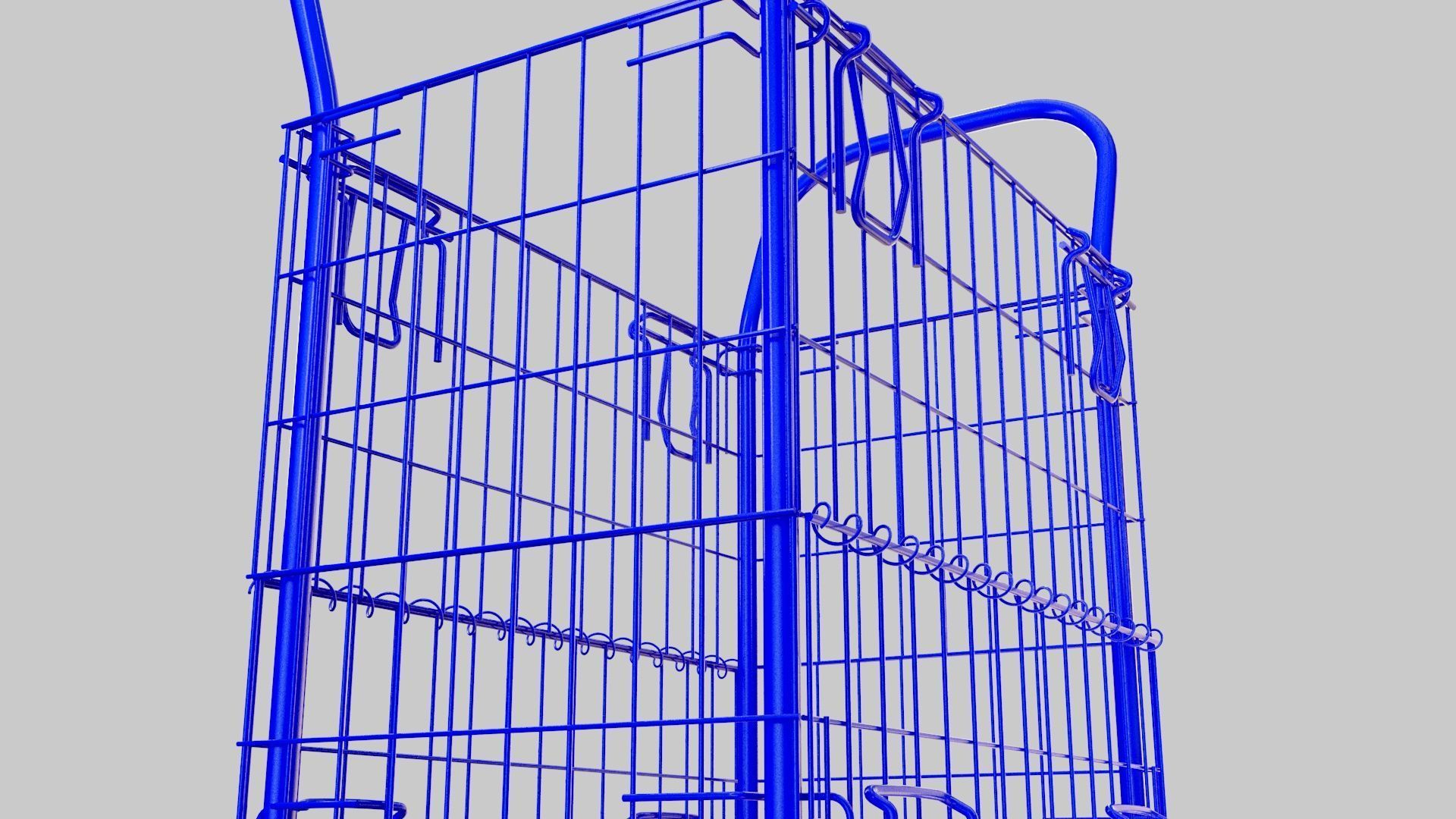 Mesh trolley 3D model_11