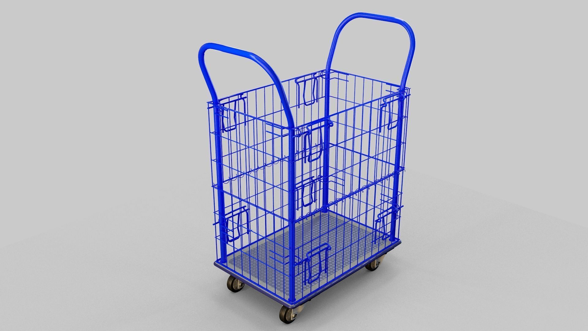Mesh trolley 3D model_6