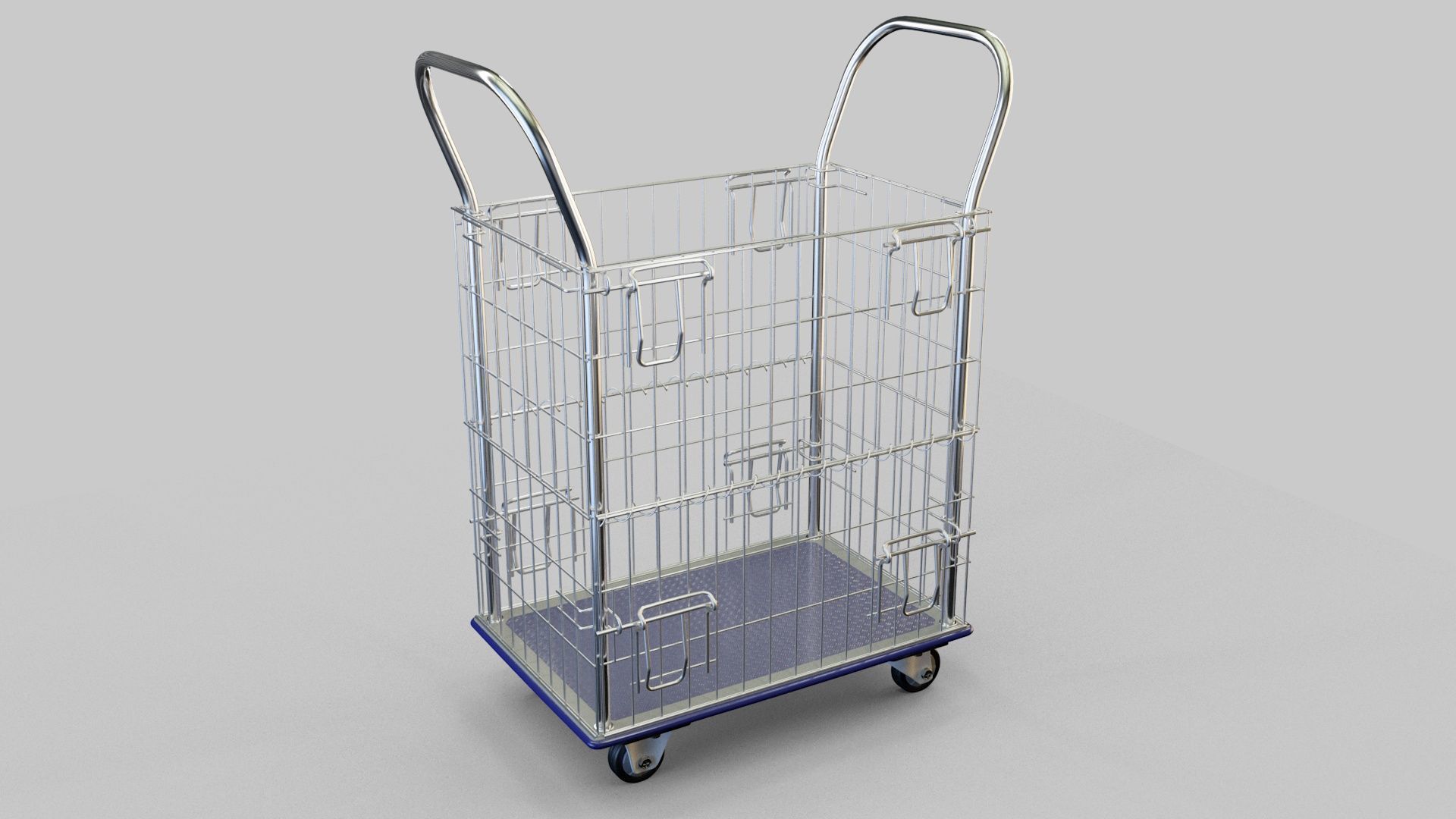 Mesh trolley 3D model_1