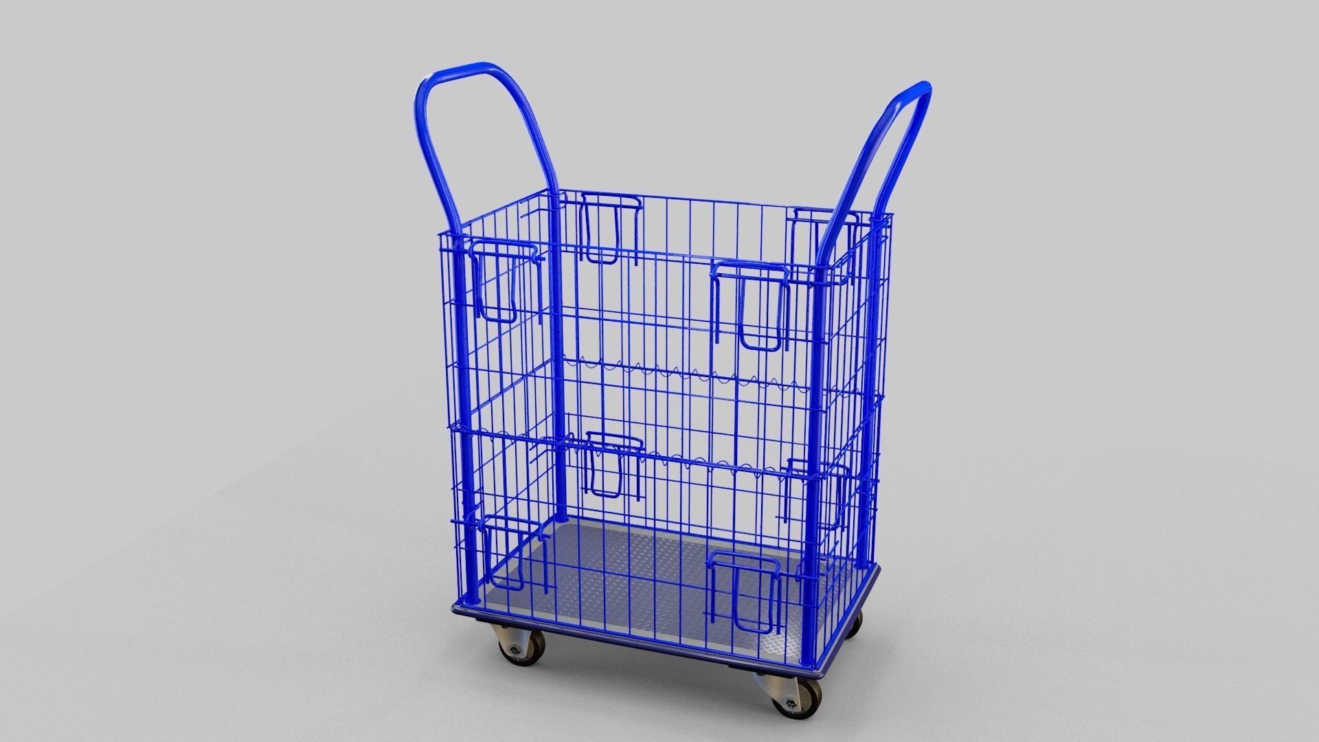 Mesh trolley 3D model_2