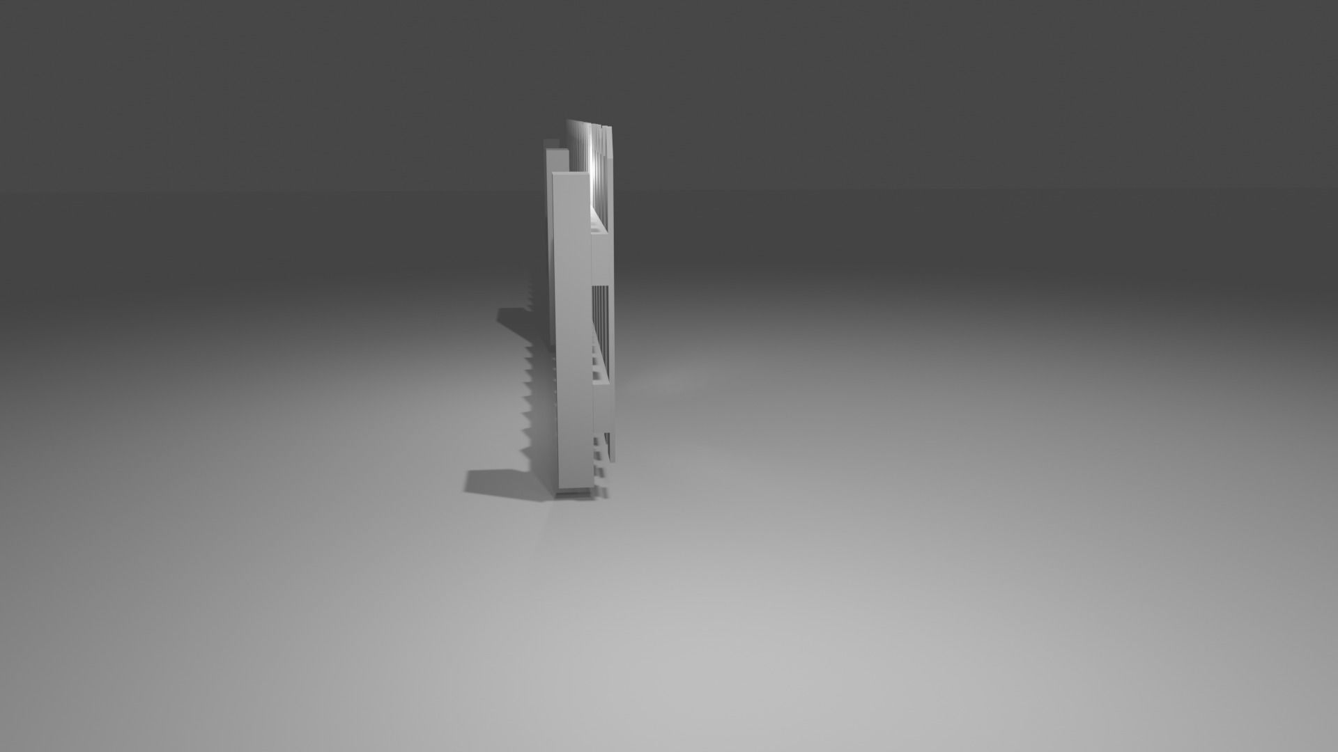 Wood fence lowpoly  Low-poly 3D model_8