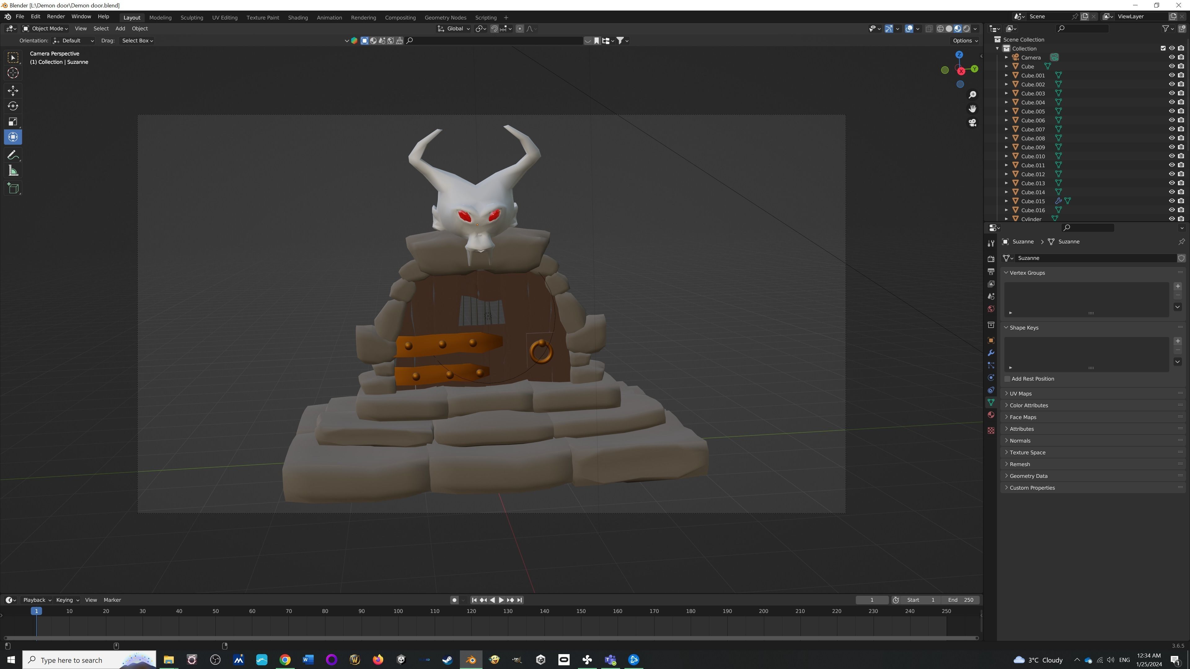 Demon Door 3D model_4