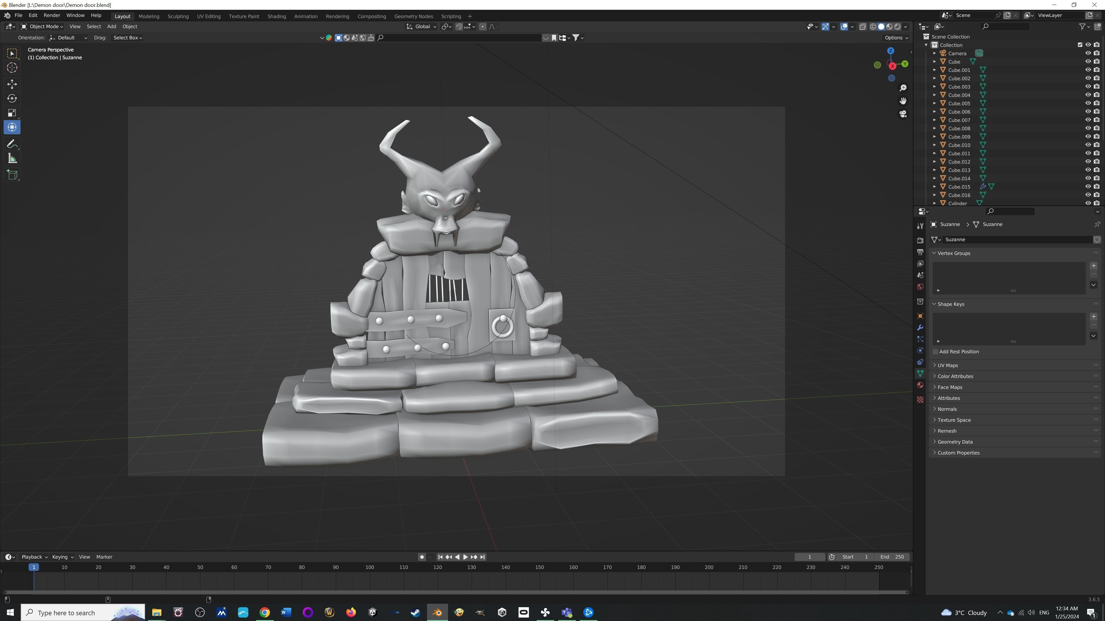 Demon Door 3D model_3