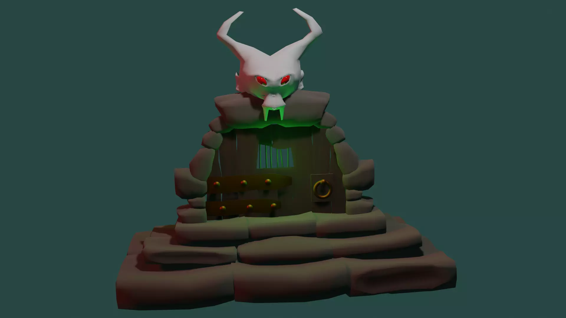 Demon Door 3D model_0