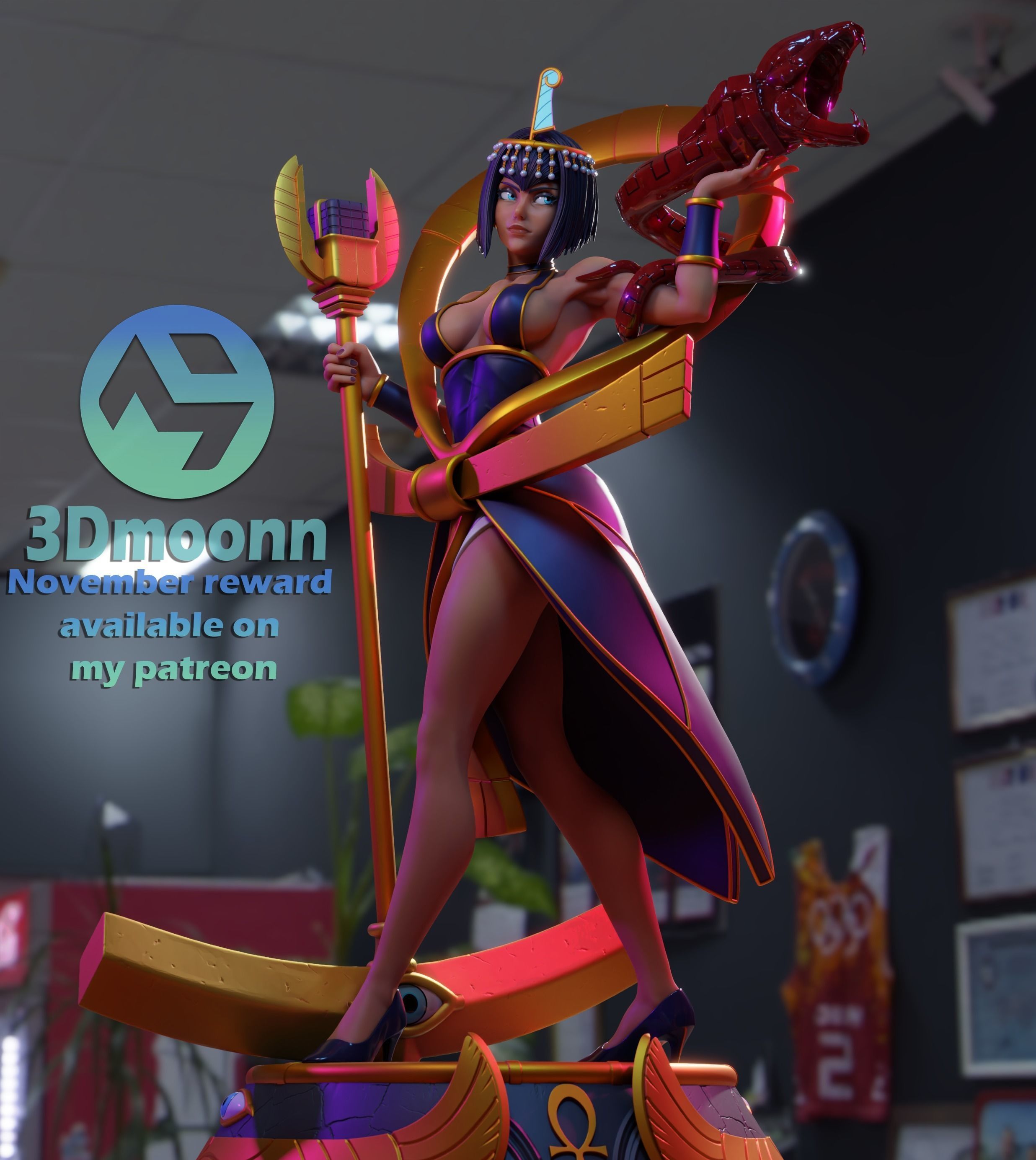 eliza - skullgirls 3D print model_2