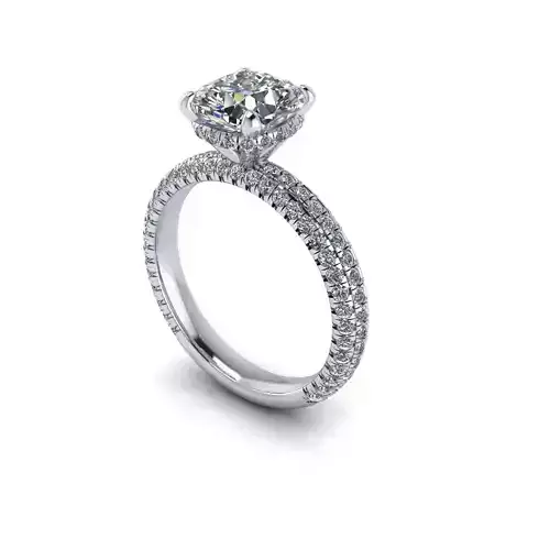 Solitaire Diamond Women Engagement Ring R113