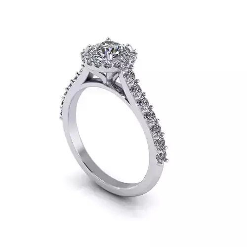 Diamond Women Engagement Ring R124