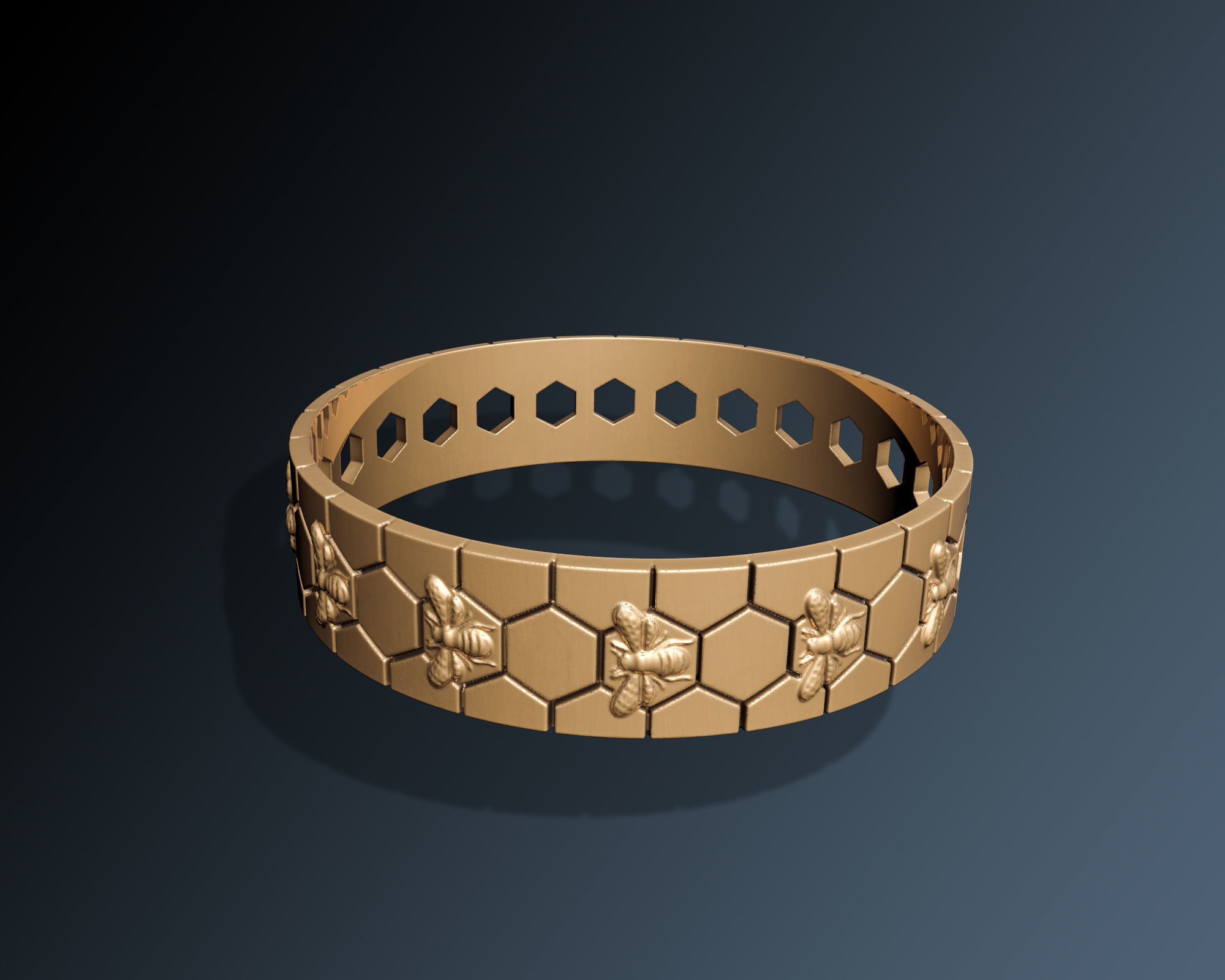 BEE BRACELET 3D print model_4