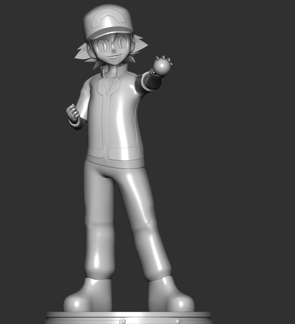 Ash Ketchum - Satoshi Pokemon 3D print model_10