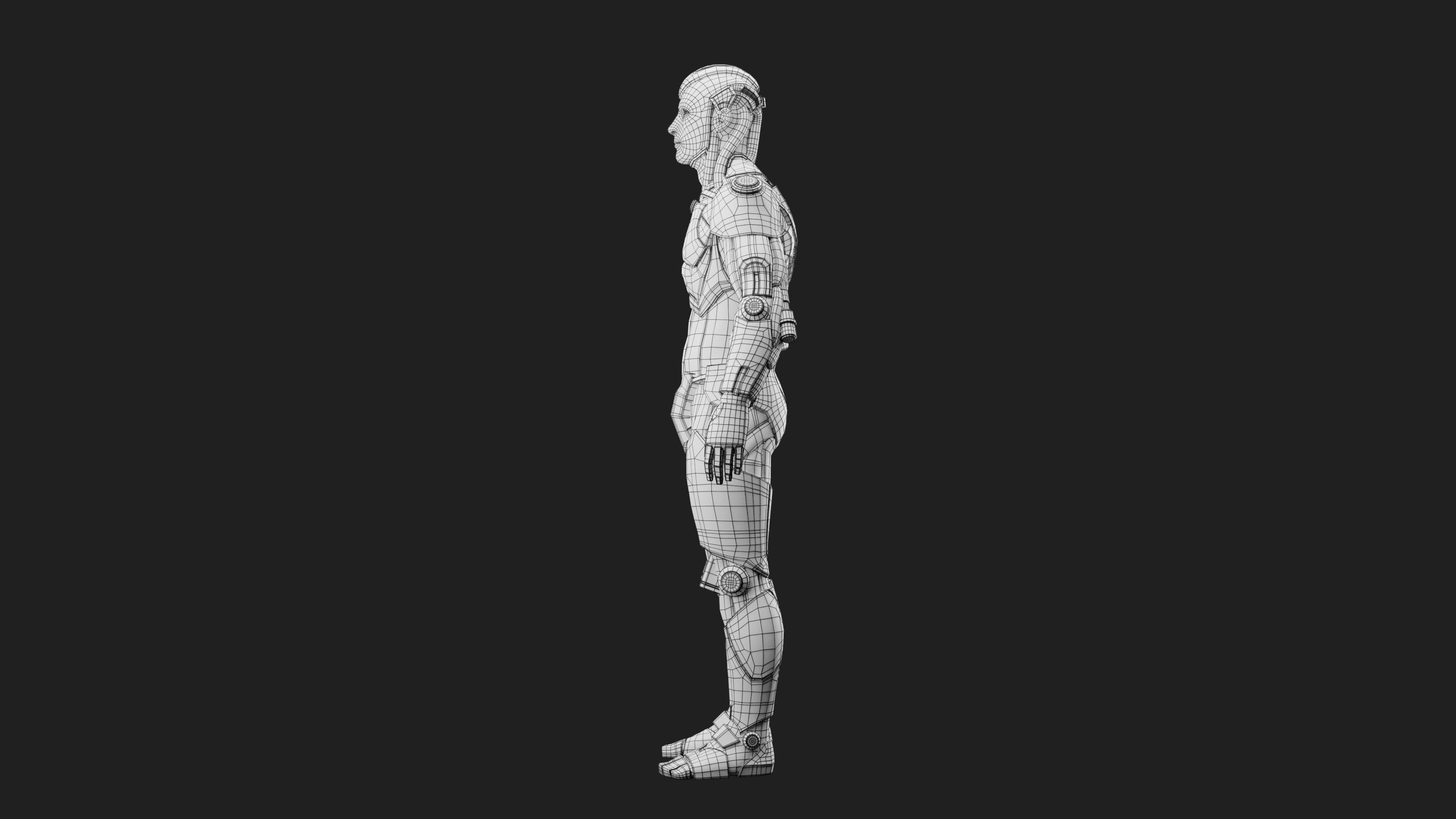 Male Robot 04 - MR04 3D print model_11