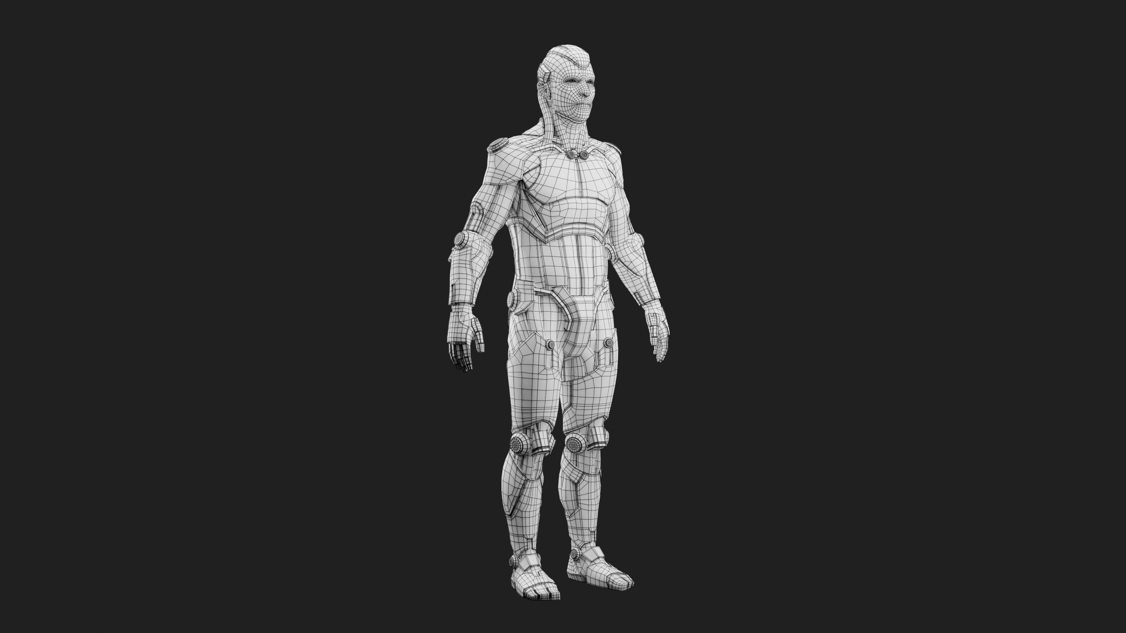 Male Robot 04 - MR04 3D print model_8