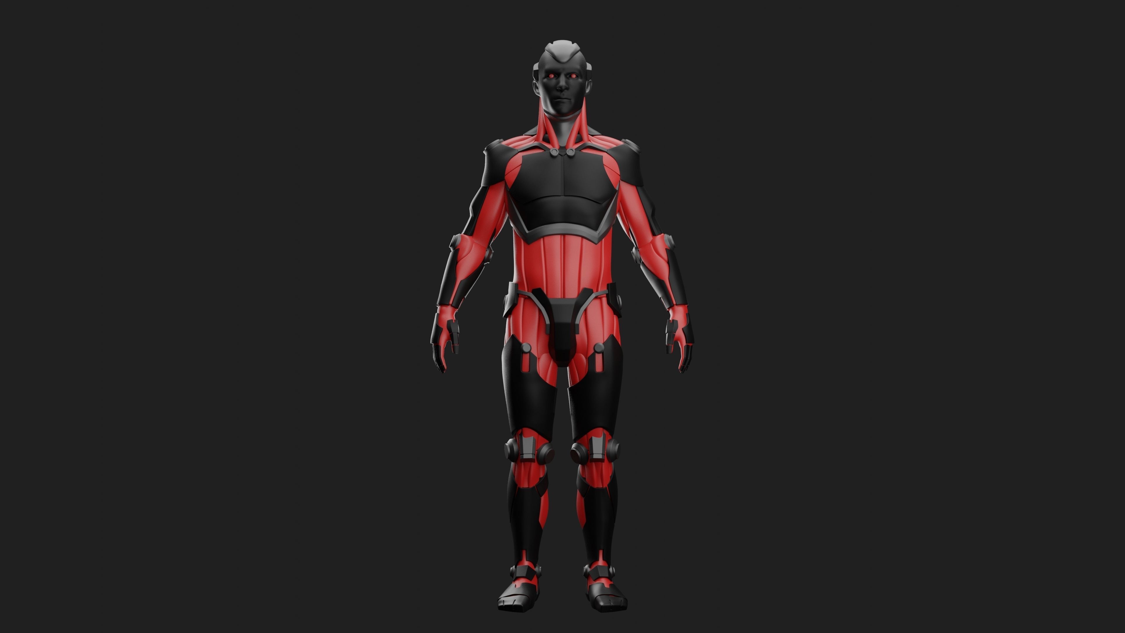 Male Robot 04 - MR04 3D print model_2