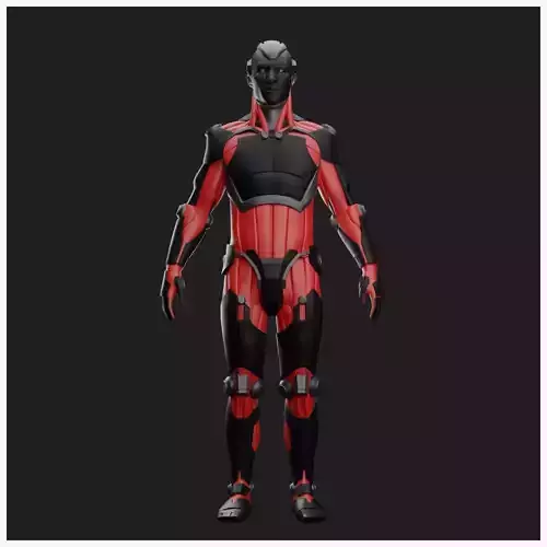 Male Robot 04 - MR04 3D print model