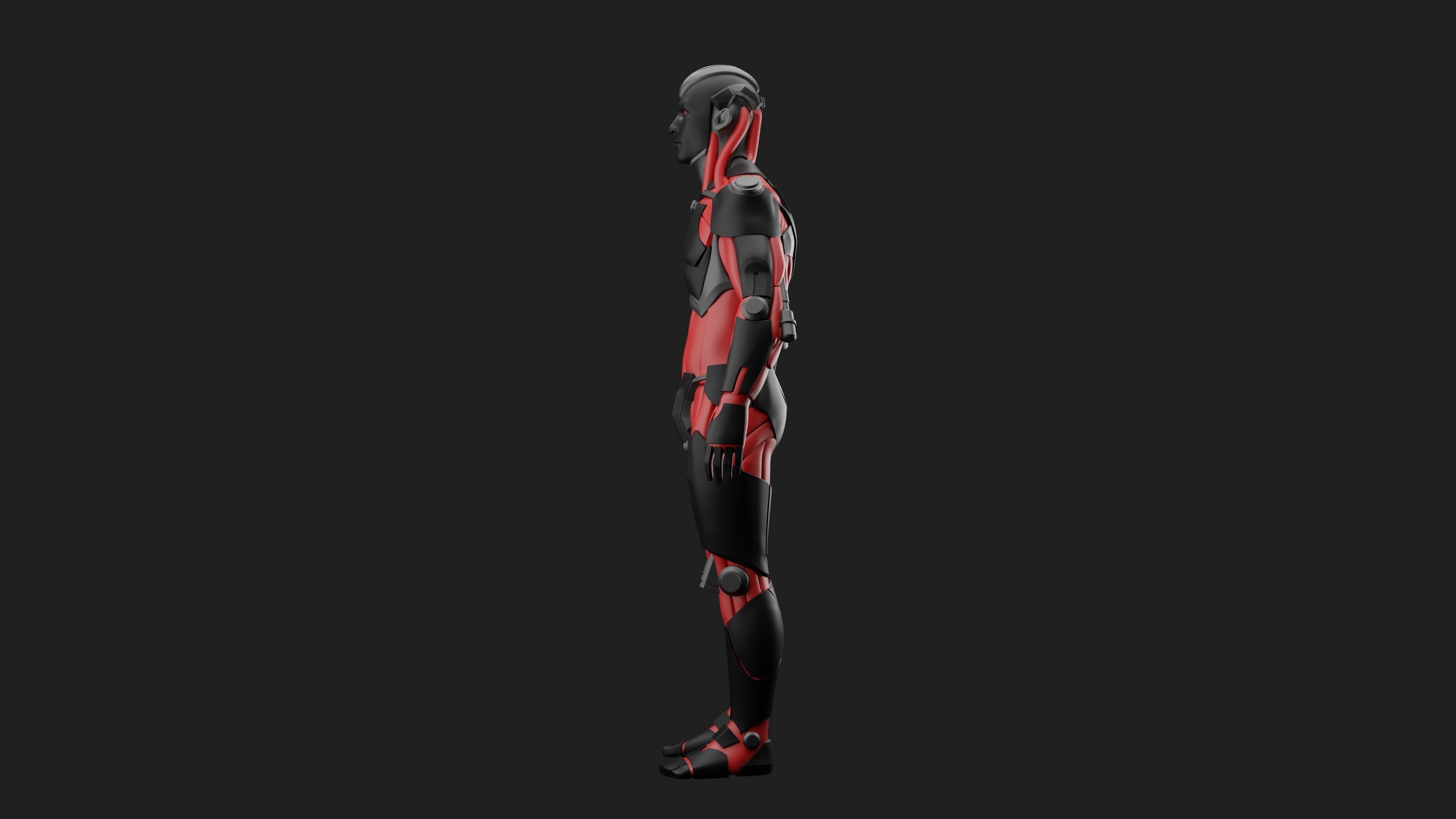 Male Robot 04 - MR04 3D print model_4