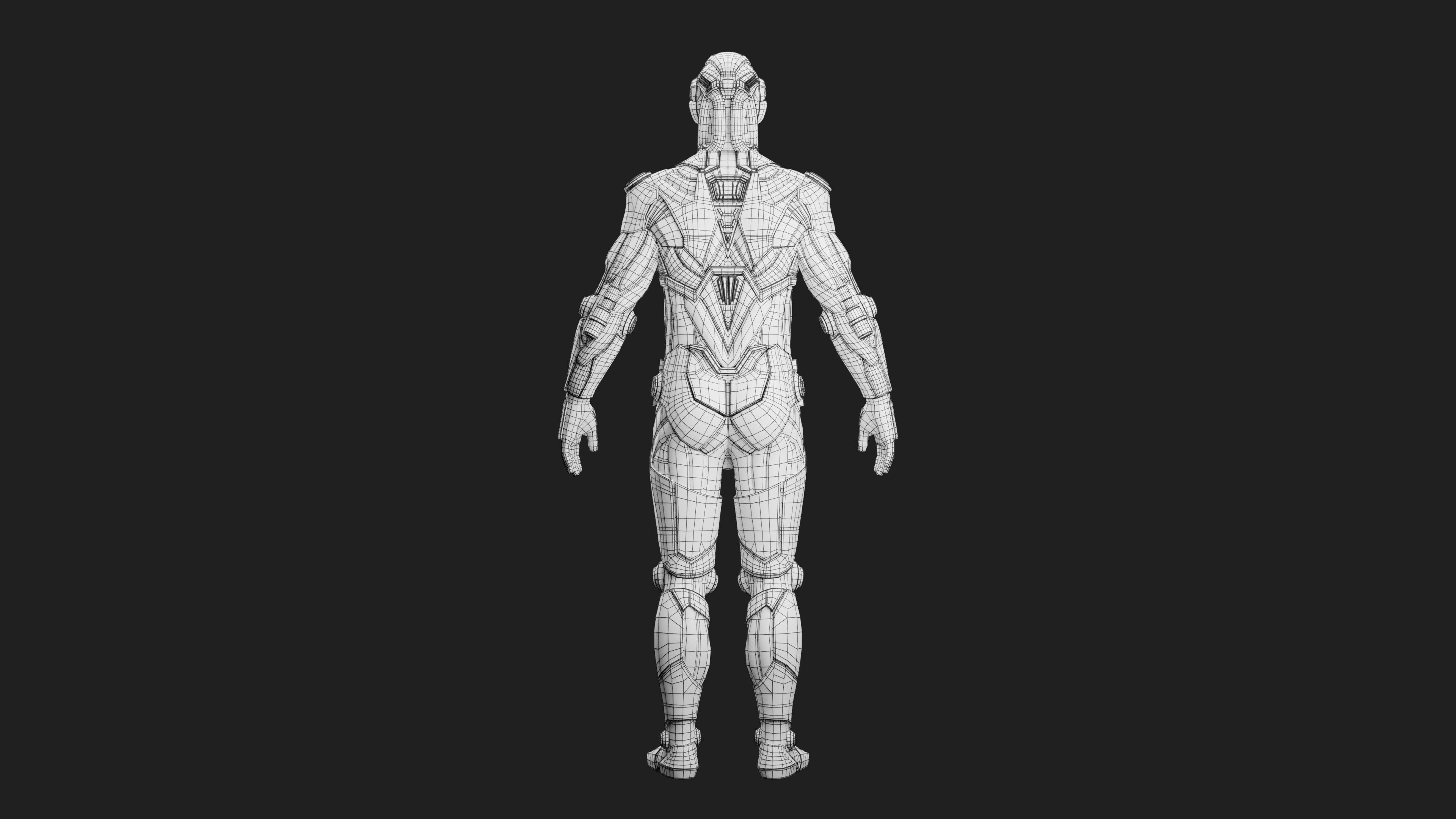 Male Robot 04 - MR04 3D print model_12