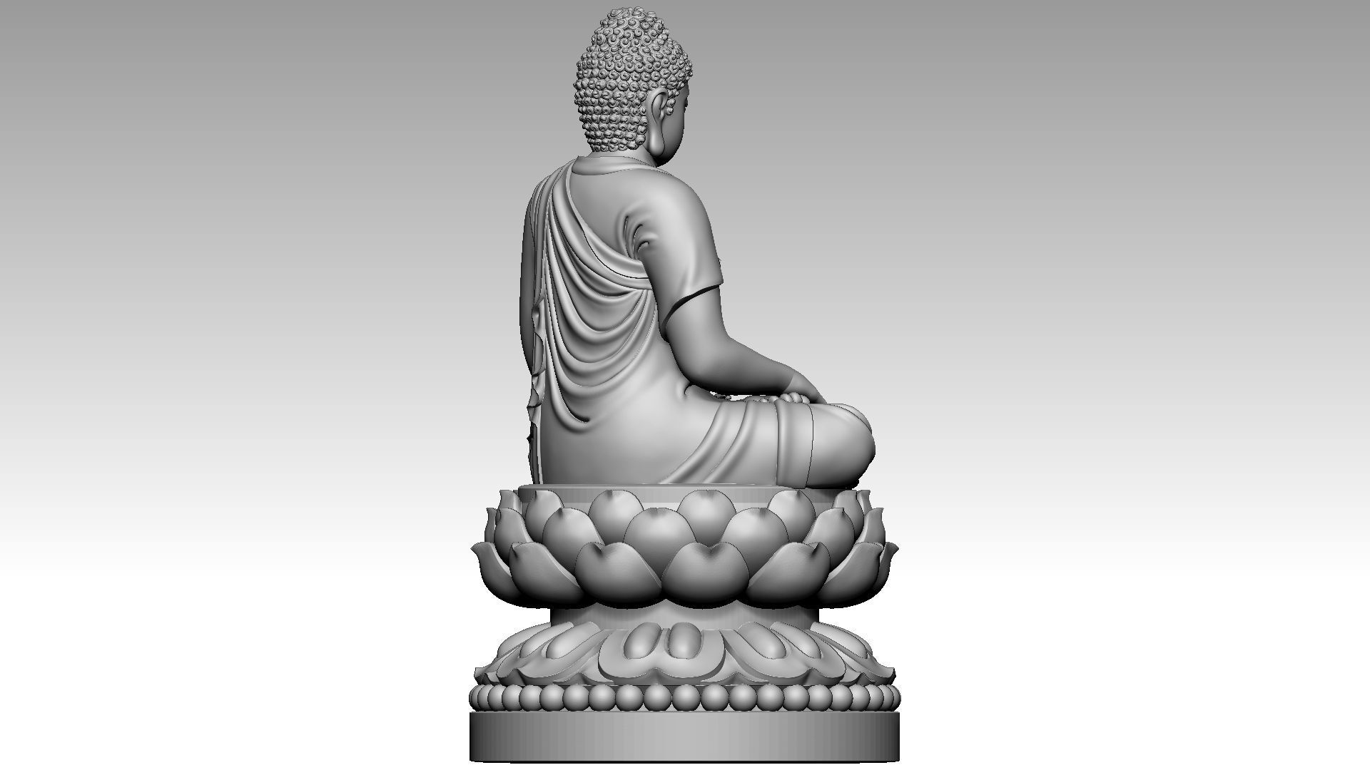 Amitabha Buddha 1 3D print model_5