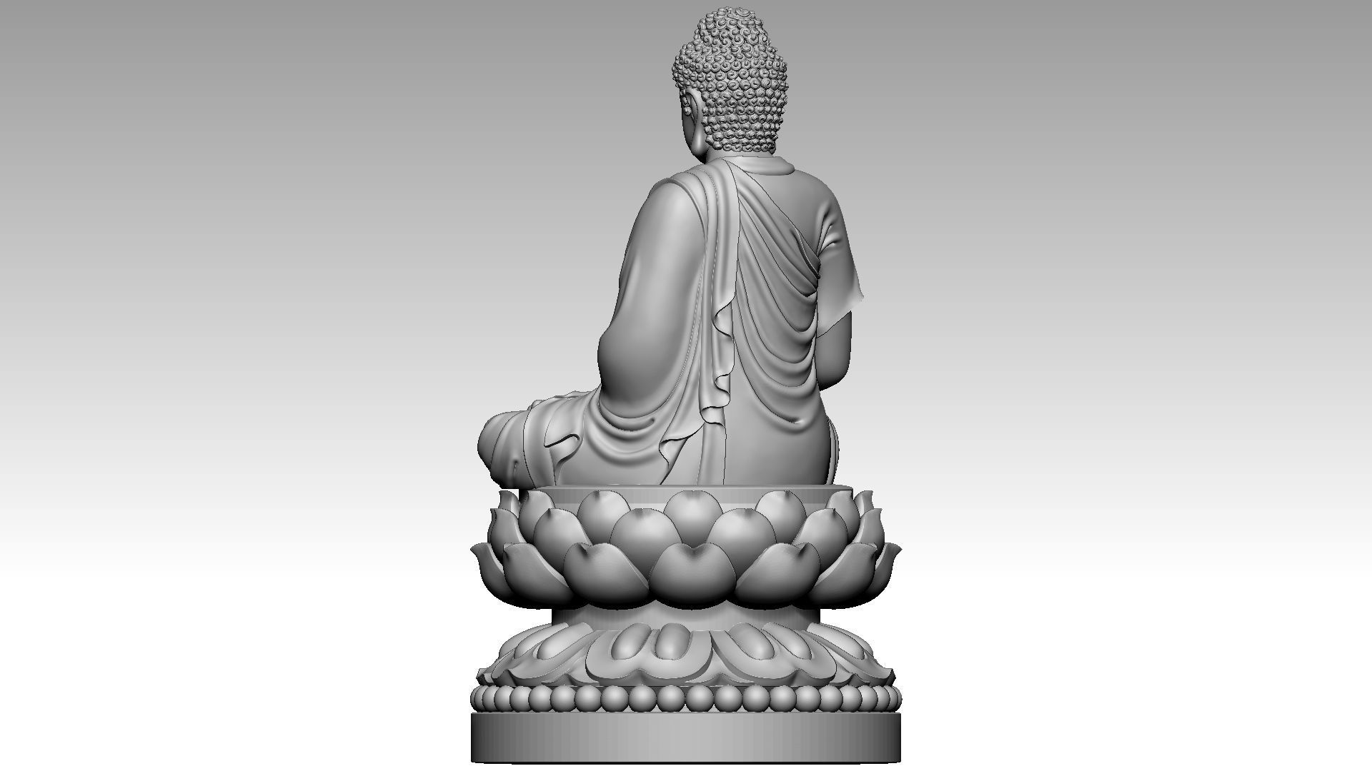 Amitabha Buddha 1 3D print model_3