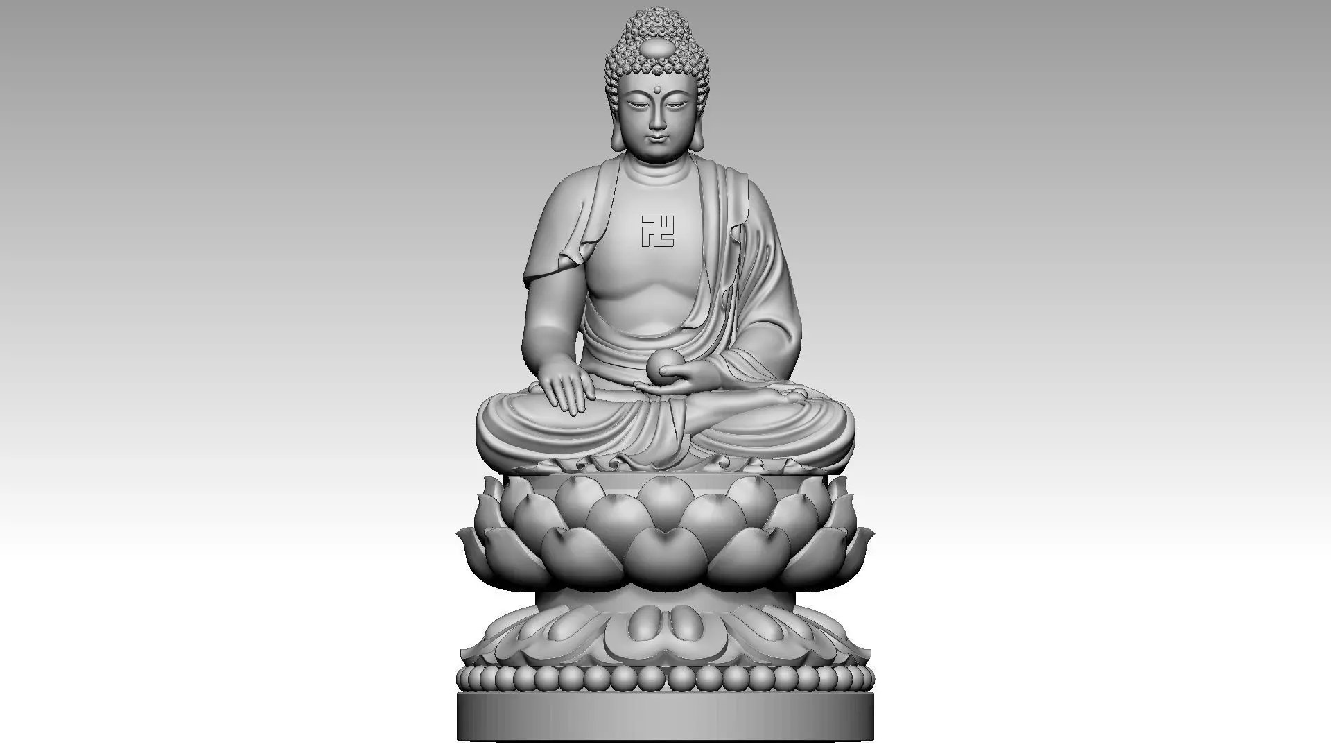 Amitabha Buddha 1 3D print model_0