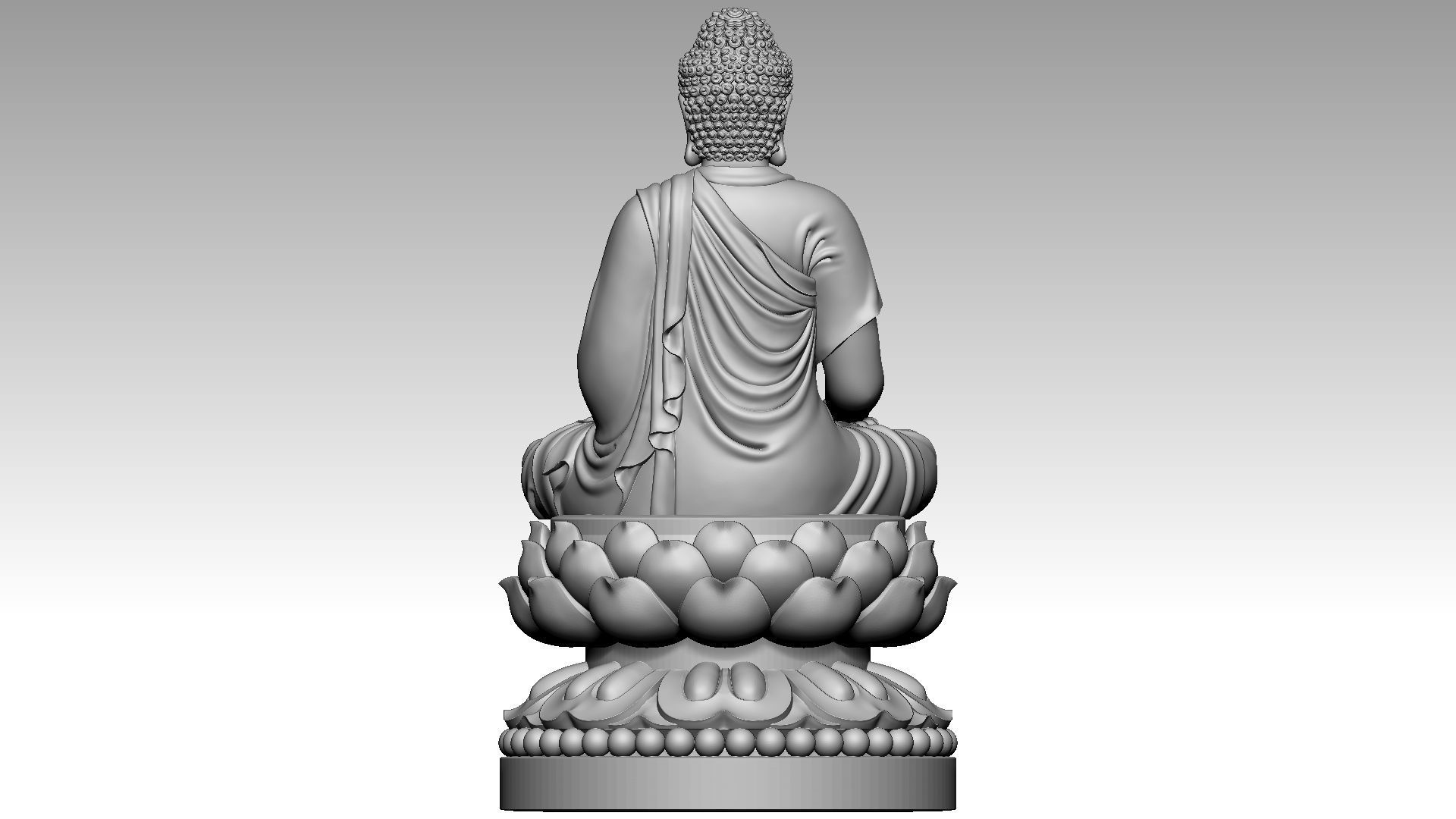 Amitabha Buddha 1 3D print model_4