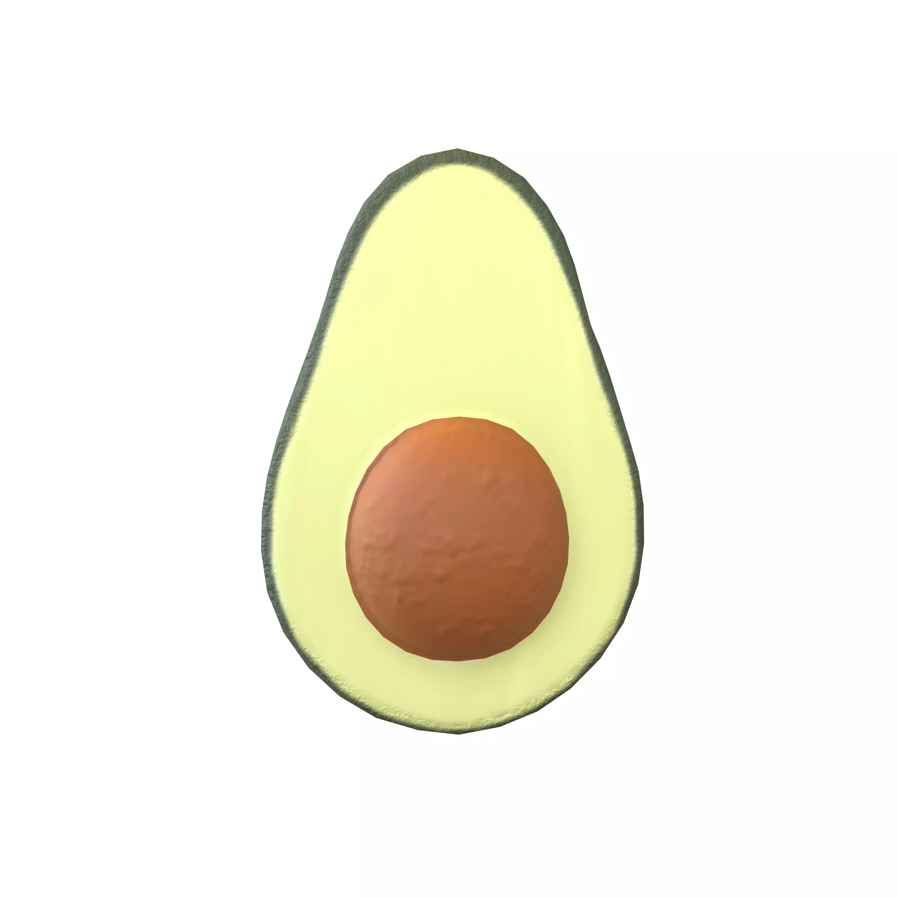 Avocado v1 001 Low-poly 3D model_0