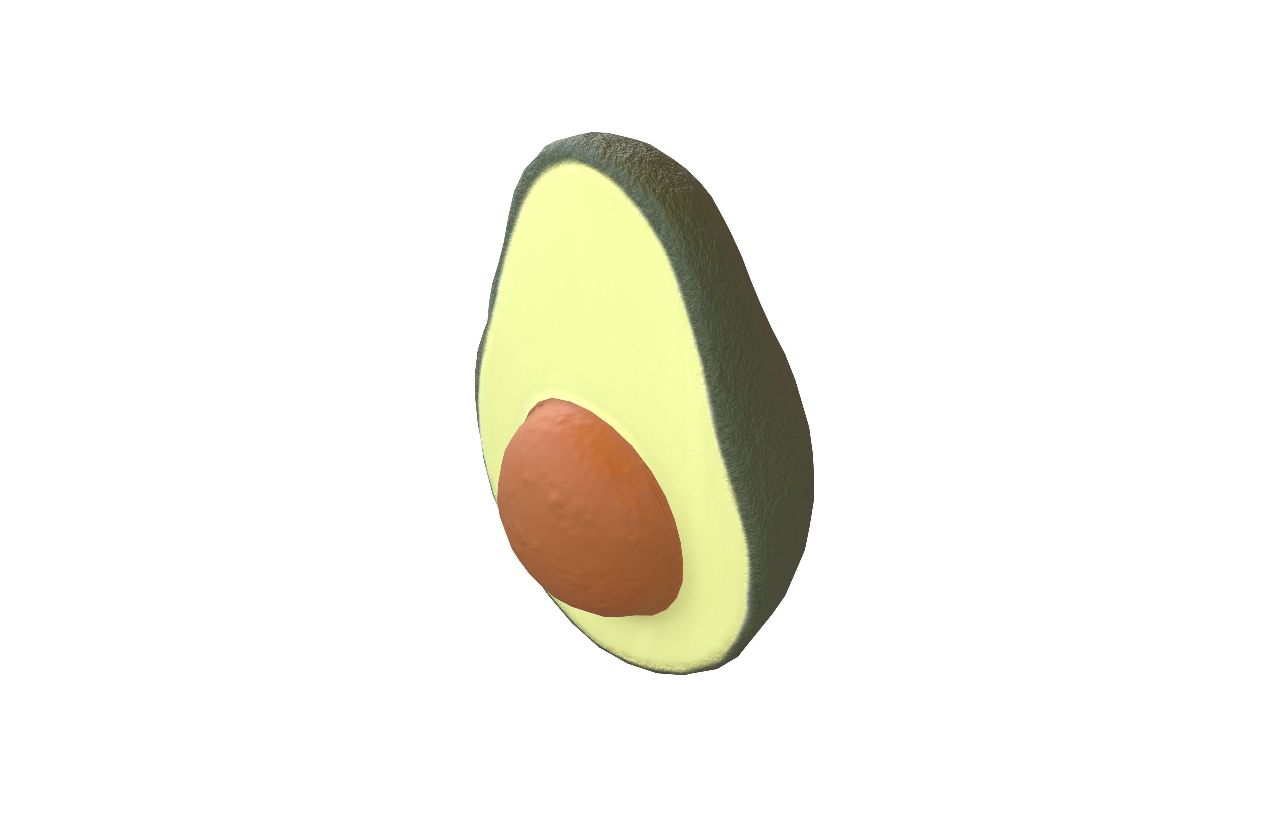 Avocado v1 001 Low-poly 3D model_2