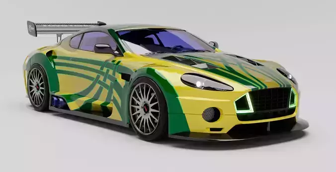 Aston Martin DB9 NFS Most Wanted 2005 3D model
