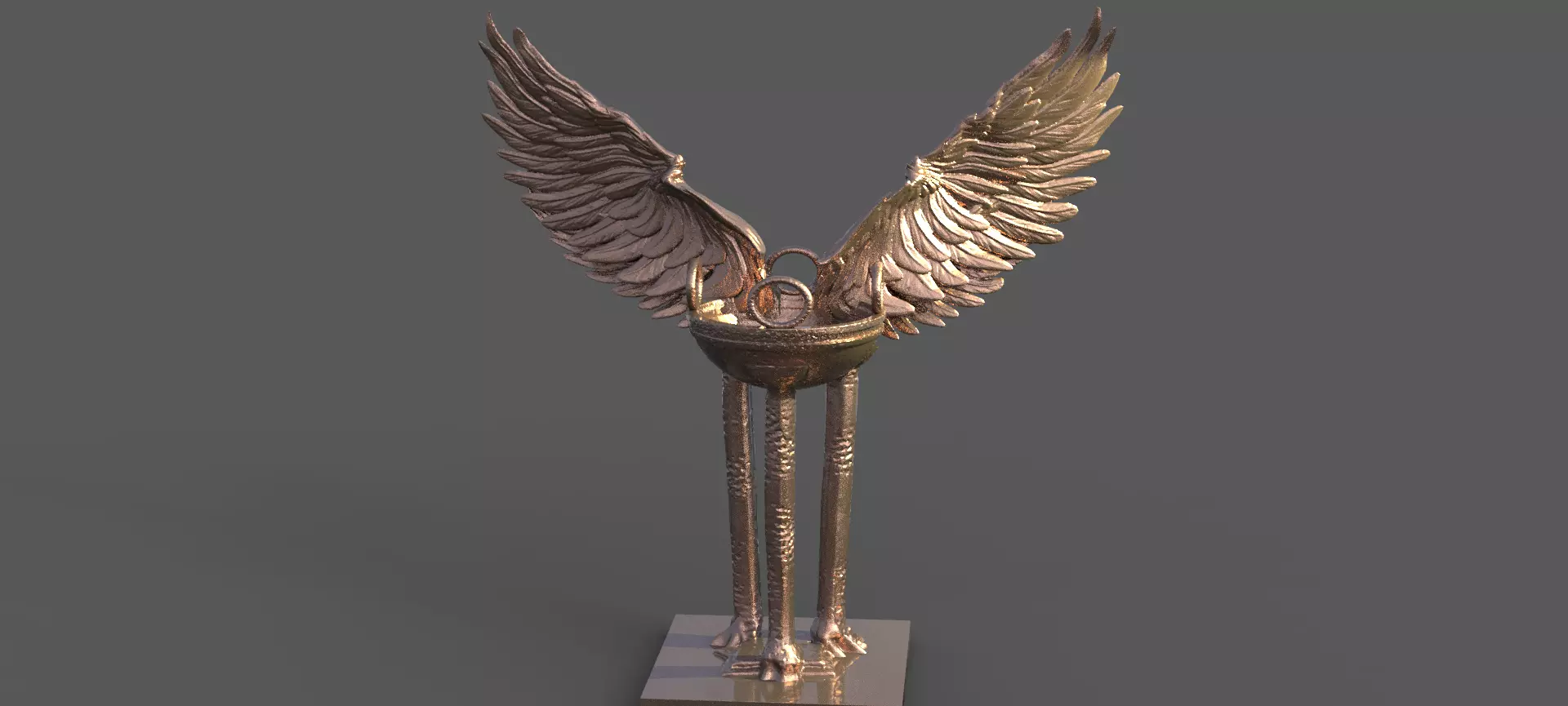 Delphi Torch sculpture 2  3D model_0
