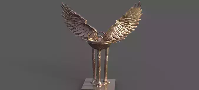 Delphi Torch sculpture 2 