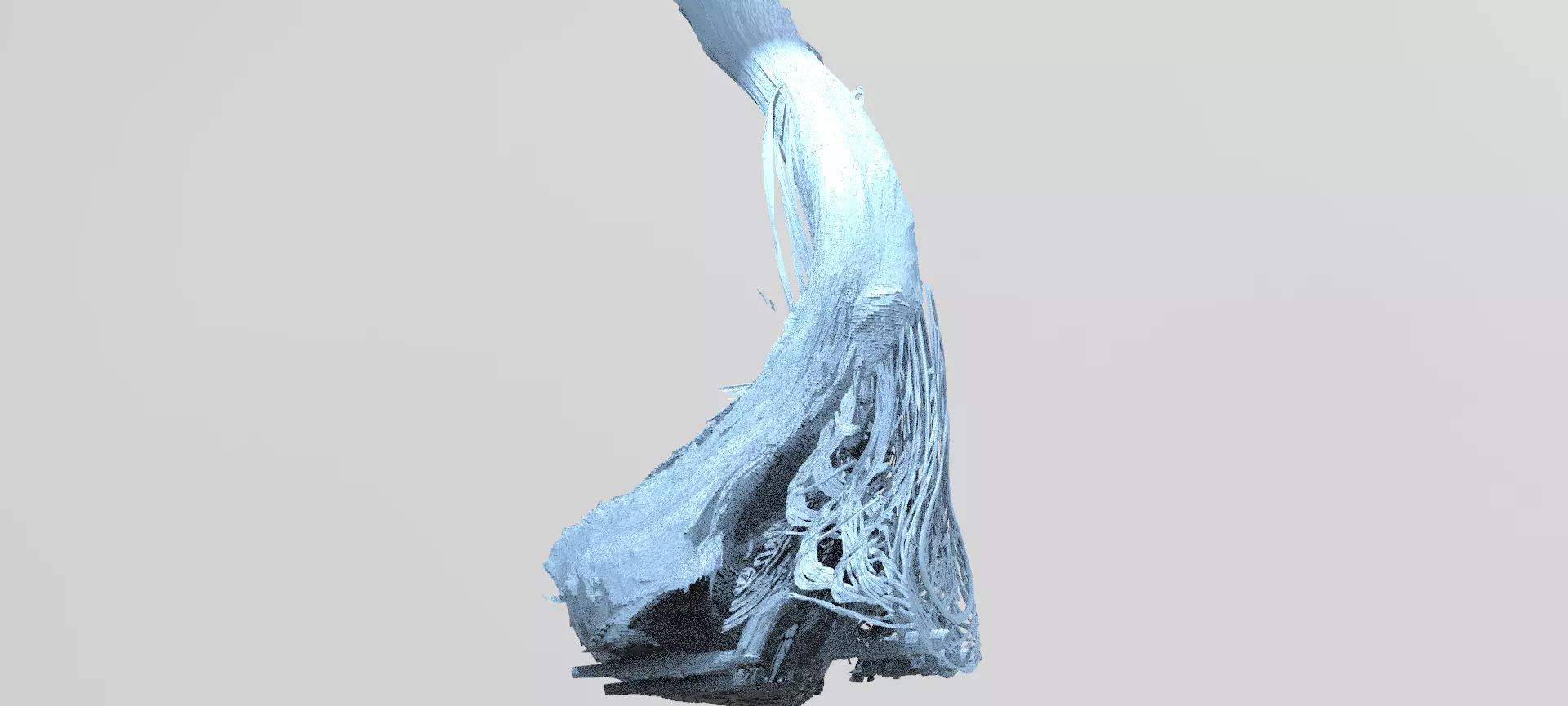 asteroid moon shard 3D model_0